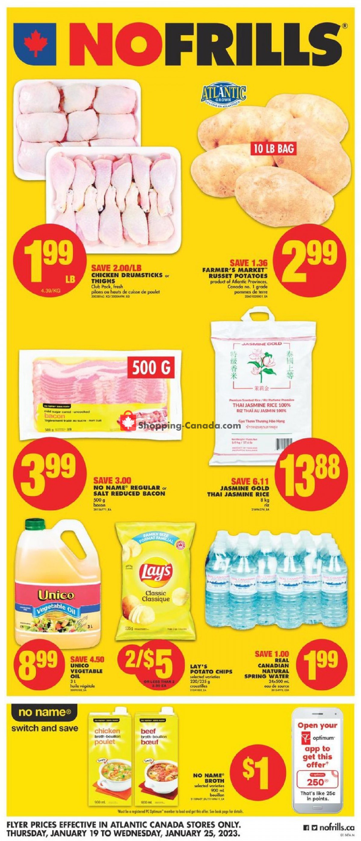 No Frills flyer from Thursday January 19, 2023 to Wednesday January 25, 2023 - page 1