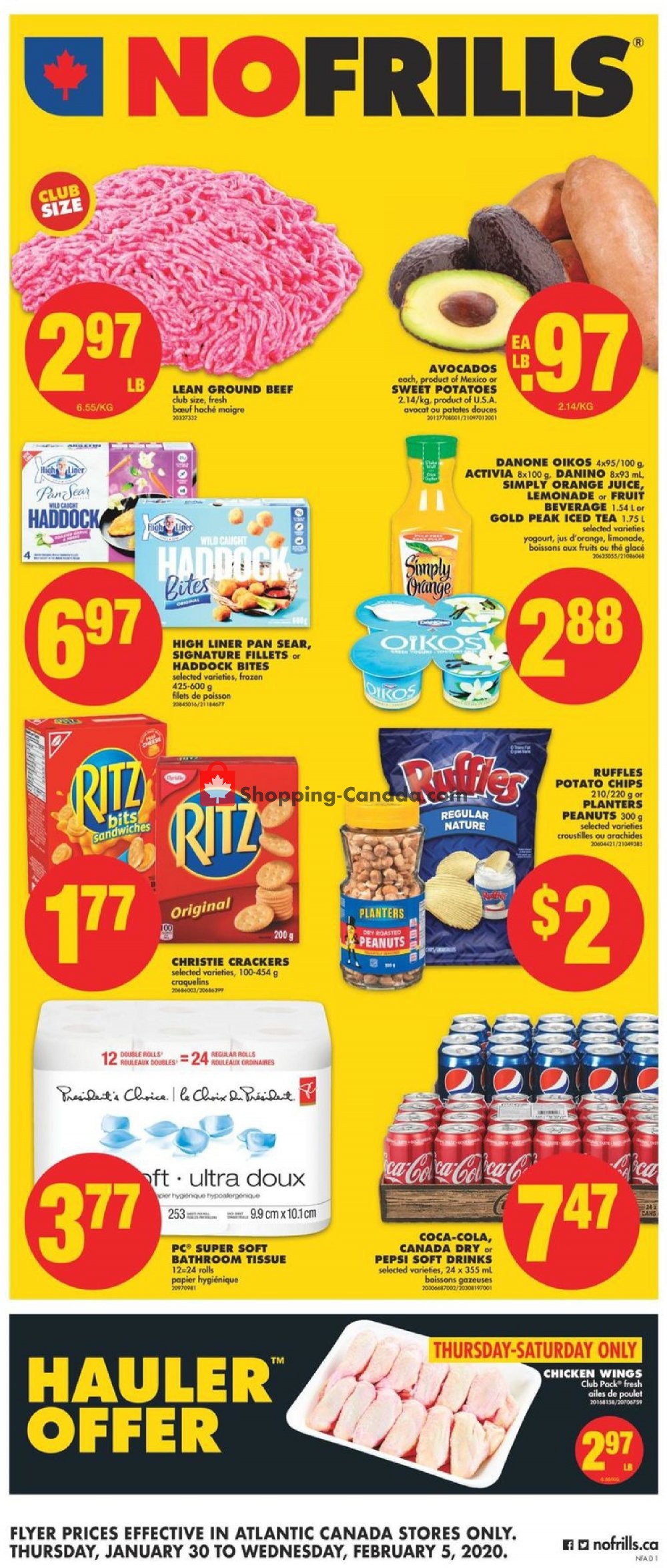 No Frills flyer from Thursday January 30, 2020 to Wednesday February 5, 2020 - page 1