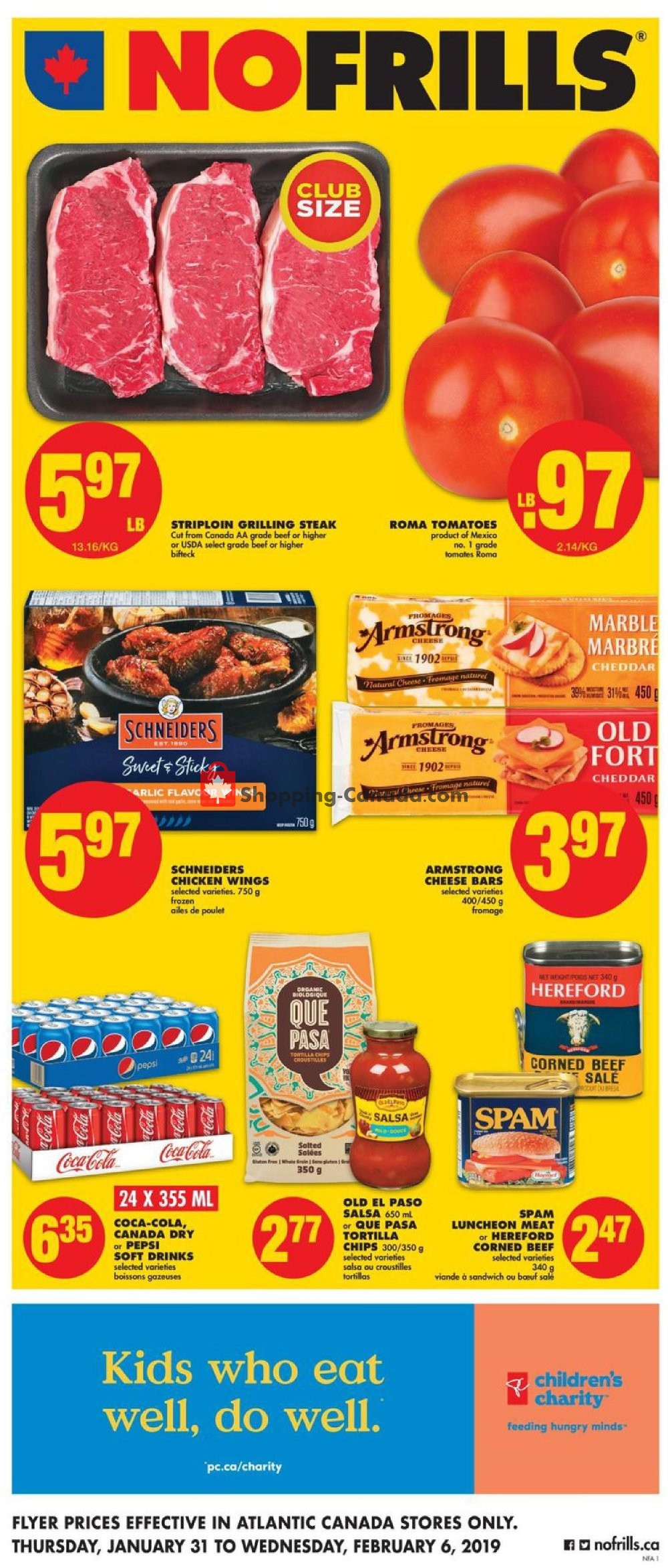 No Frills flyer from Thursday January 31, 2019 to Wednesday February 6, 2019 - page 1