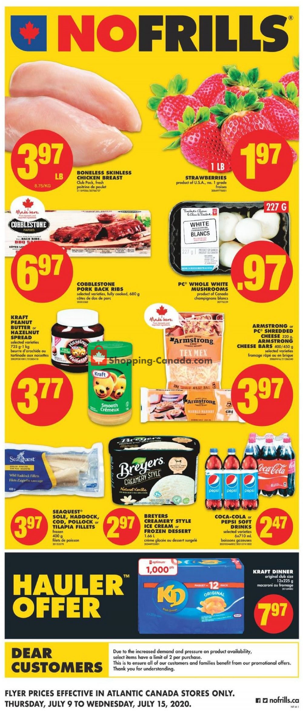 No Frills flyer from Thursday July 9, 2020 to Wednesday July 15, 2020 - page 1