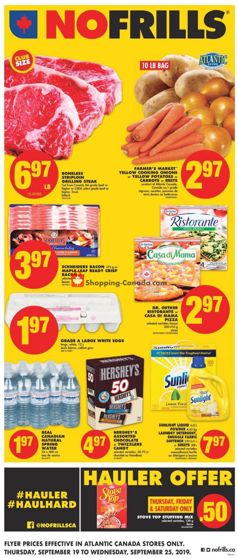No Frills flyer from Thursday September 19, 2019 to Wednesday September 25, 2019 - page 1