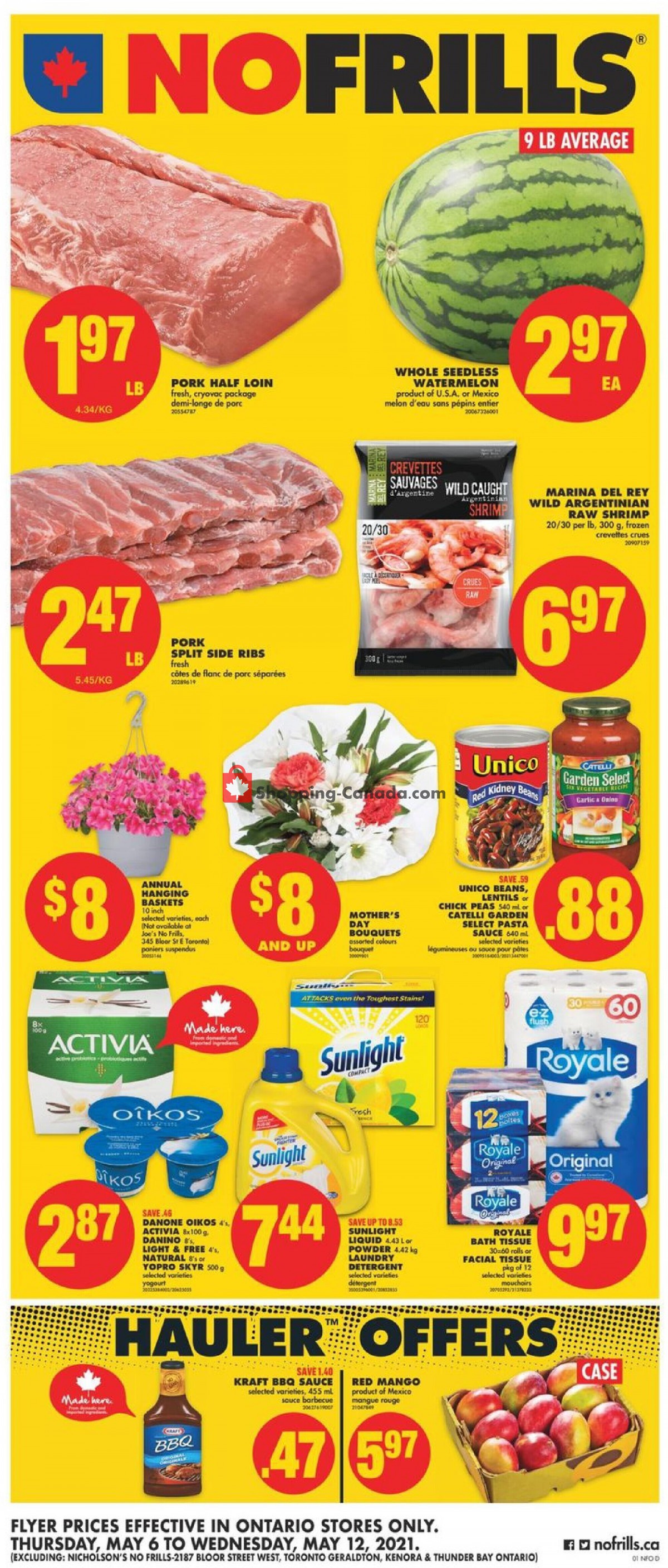 No Frills flyer from Thursday May 6, 2021 to Wednesday May 12, 2021 - page 1