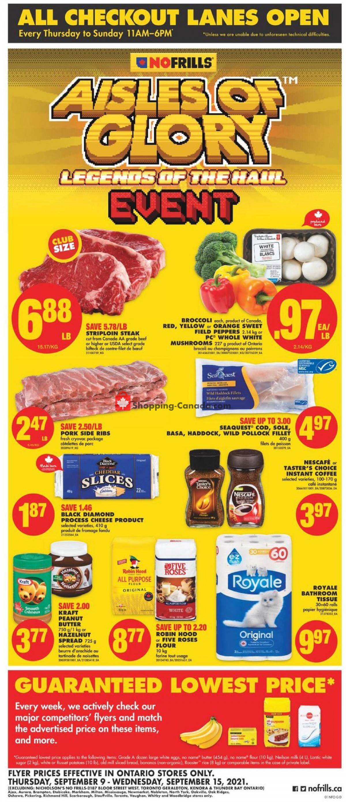 No Frills flyer from Thursday September 9, 2021 to Wednesday September 15, 2021 - page 1