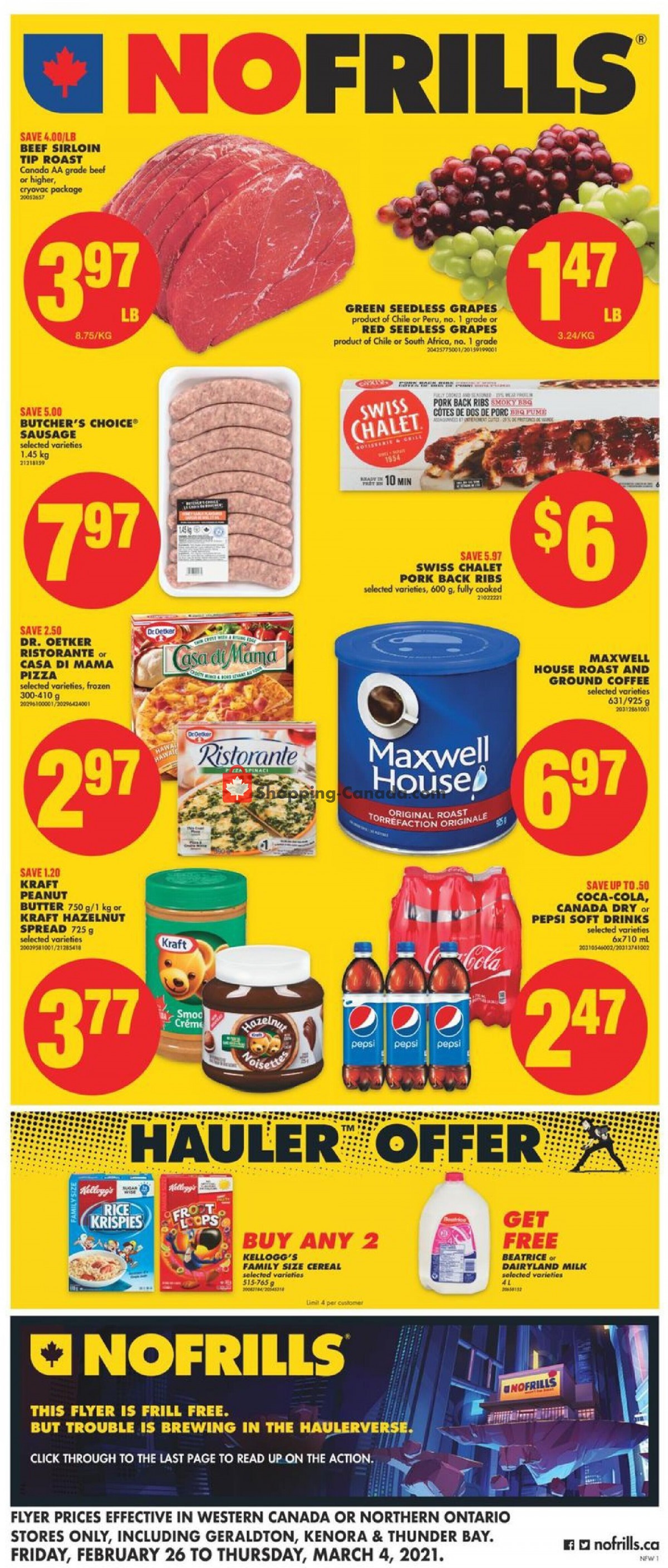 No Frills flyer from Friday February 26, 2021 to Thursday March 4, 2021 - page 1