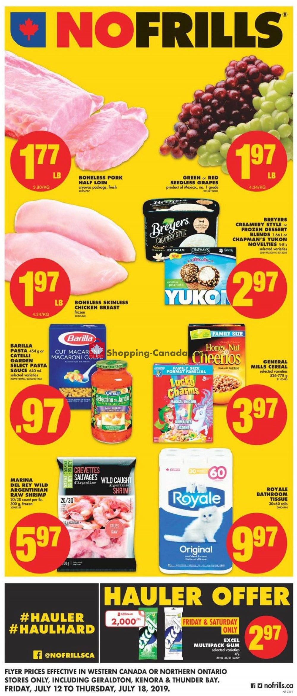 No Frills flyer from Friday July 12, 2019 to Thursday July 18, 2019 - page 1