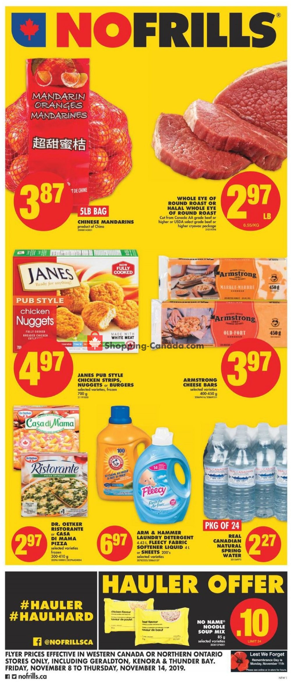 No Frills flyer from Friday November 8, 2019 to Thursday November 14, 2019 - page 1