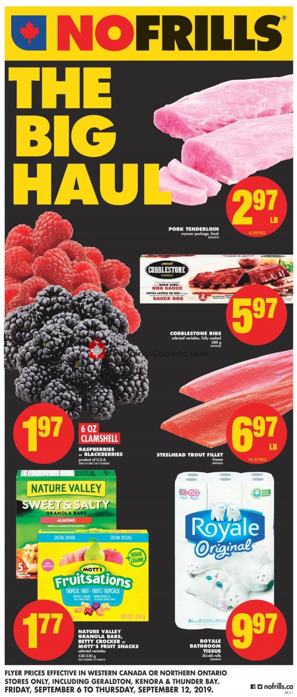 No Frills flyer from Friday September 6, 2019 to Thursday September 12, 2019 - page 1