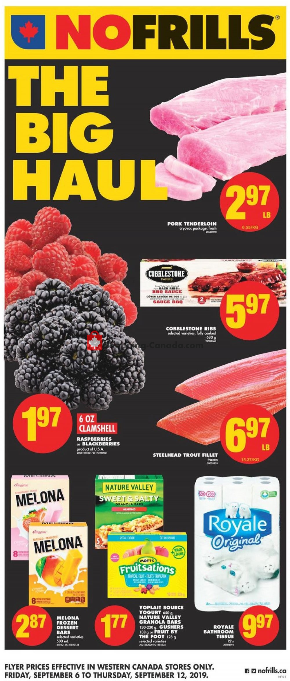 No Frills flyer from Friday September 6, 2019 to Thursday September 12, 2019 - page 1