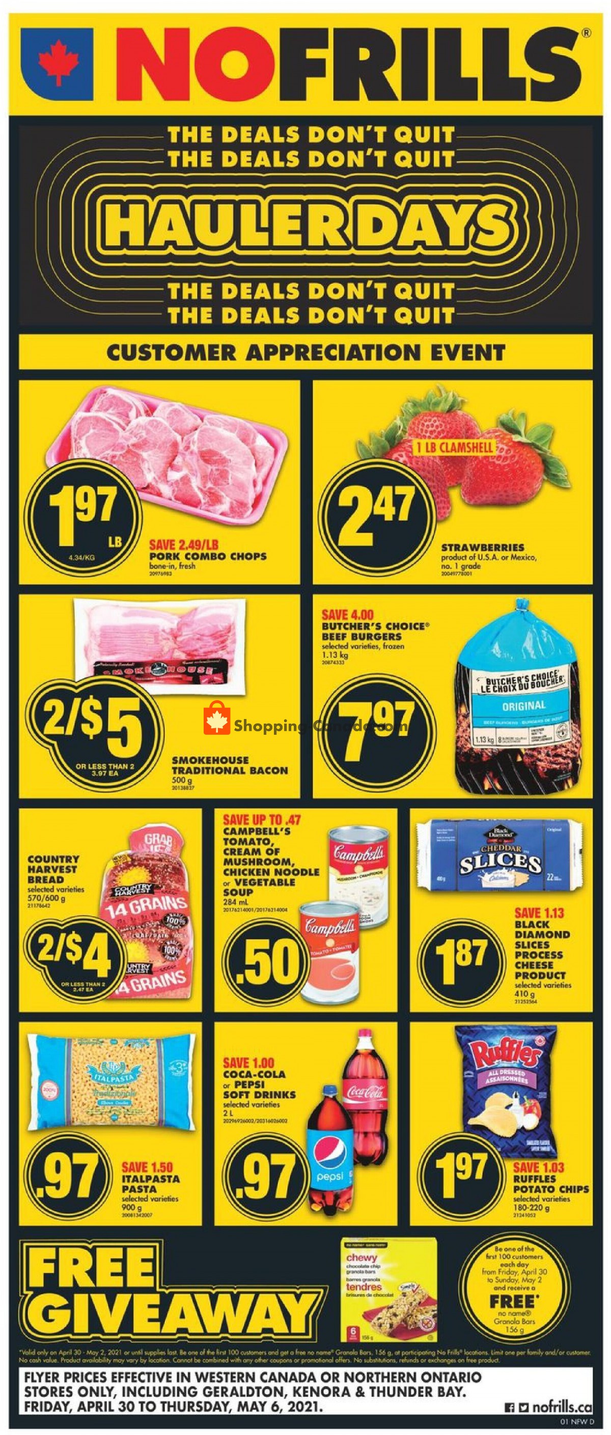 No Frills flyer from Friday April 30, 2021 to Thursday May 6, 2021 - page 1