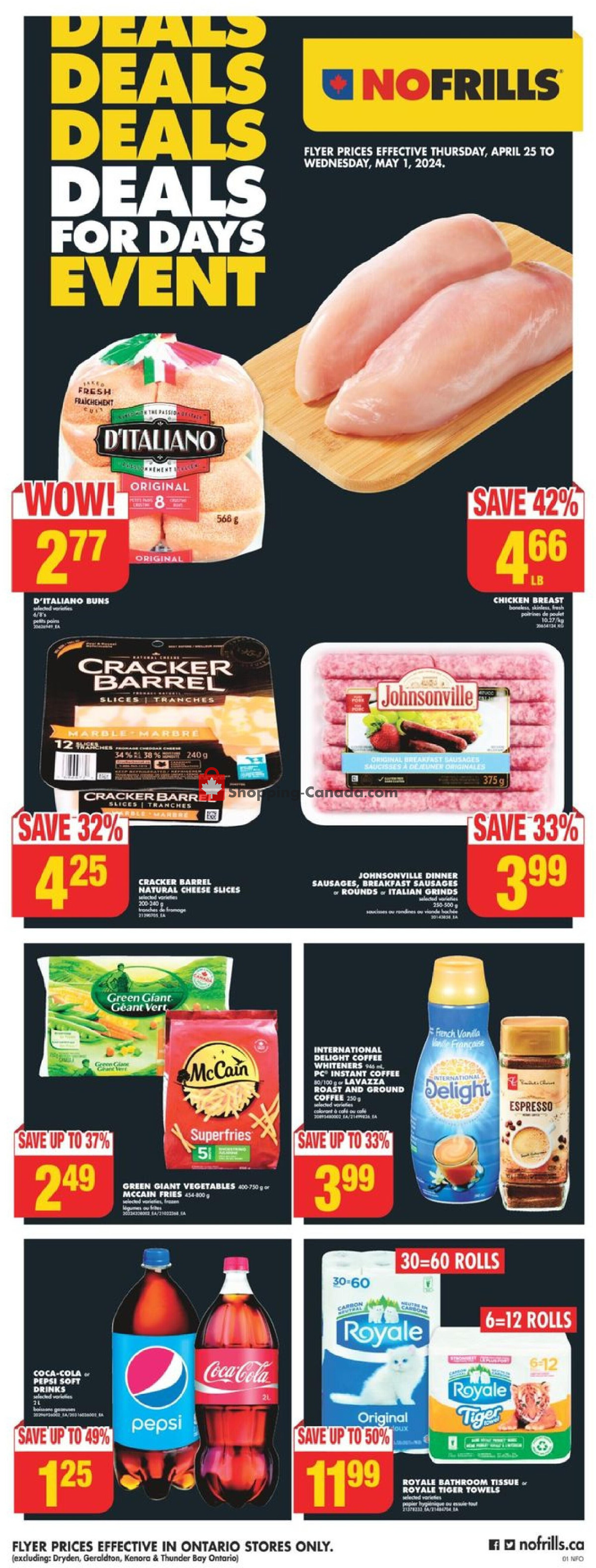 No Frills flyer from Thursday April 25, 2024 to Wednesday May 1, 2024 - page 3