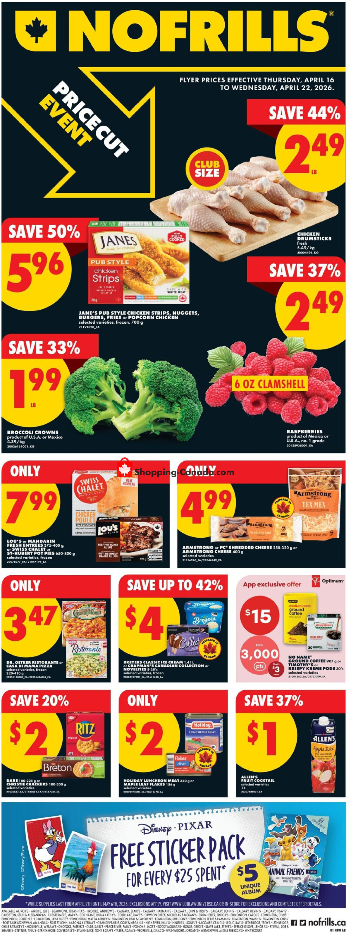 First page of No Frills flyer - preview - from Thursday April 16, 2026 to Wednesday April 22, 2026
