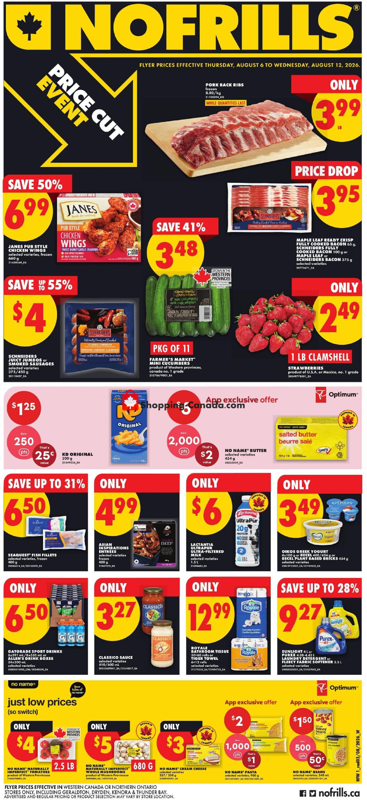 No Frills flyer from Thursday August 6, 2026 to Wednesday August 12, 2026 - page 1