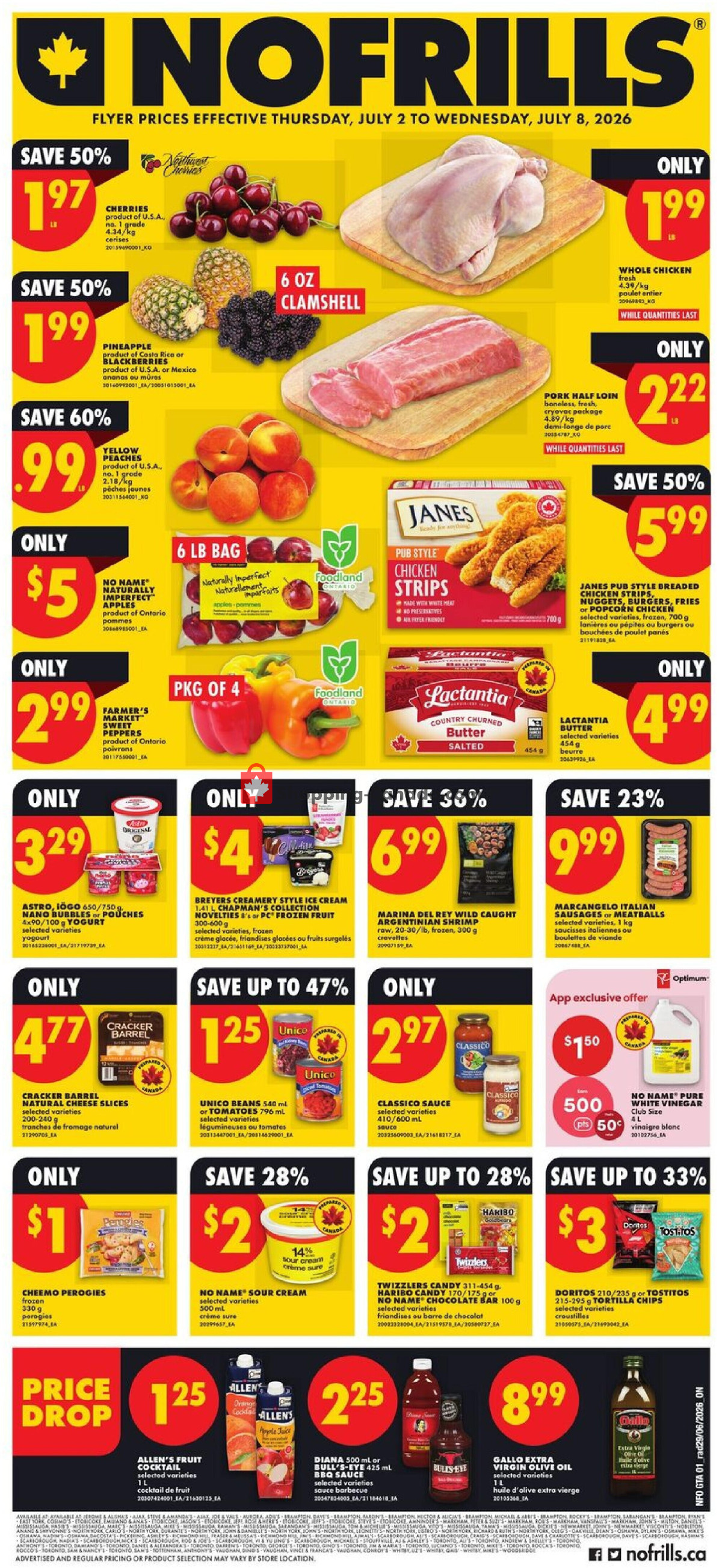 No Frills flyer from Thursday July 2, 2026 to Wednesday July 8, 2026 - page 1