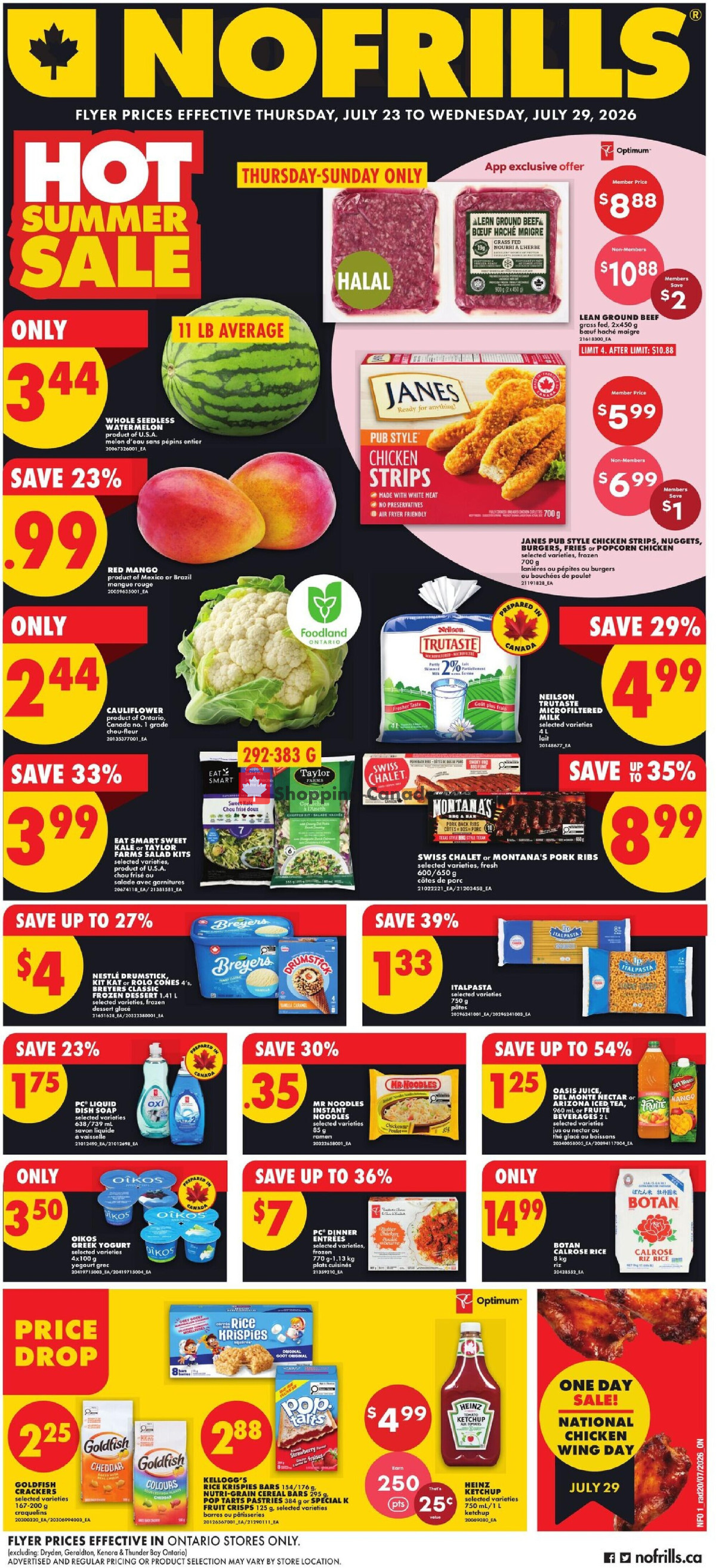 No Frills flyer from Thursday July 23, 2026 to Wednesday July 29, 2026 - page 1