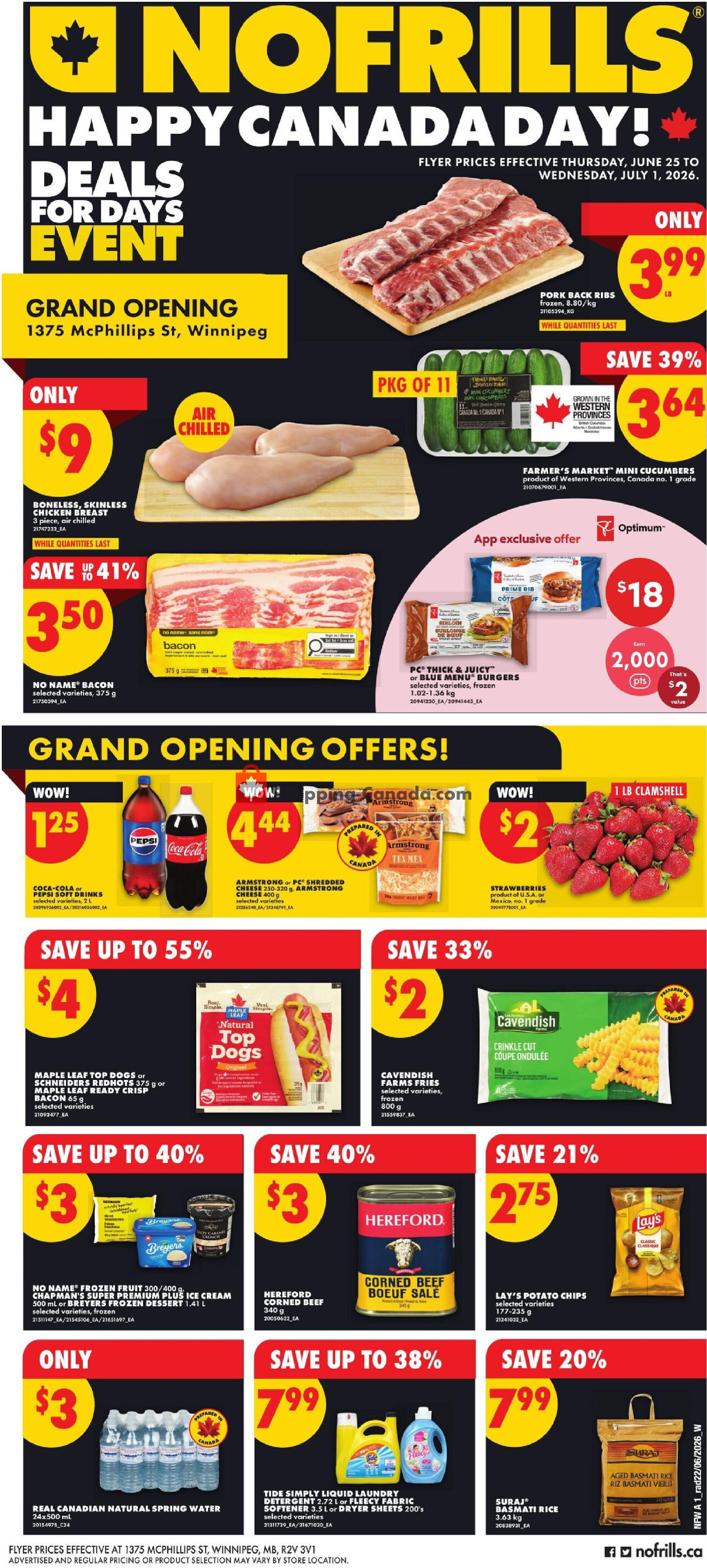 No Frills flyer from Thursday June 25, 2026 to Wednesday July 1, 2026 - page 1