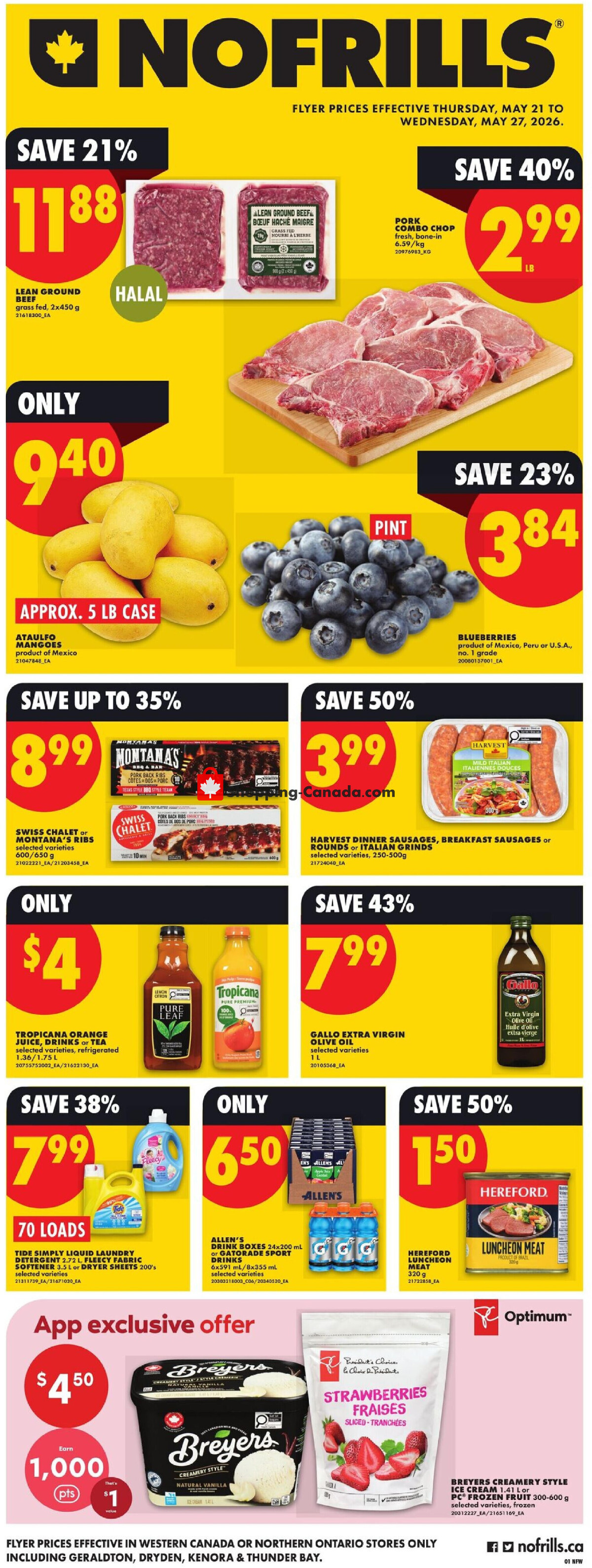 No Frills flyer from Thursday May 21, 2026 to Wednesday May 27, 2026 - page 1
