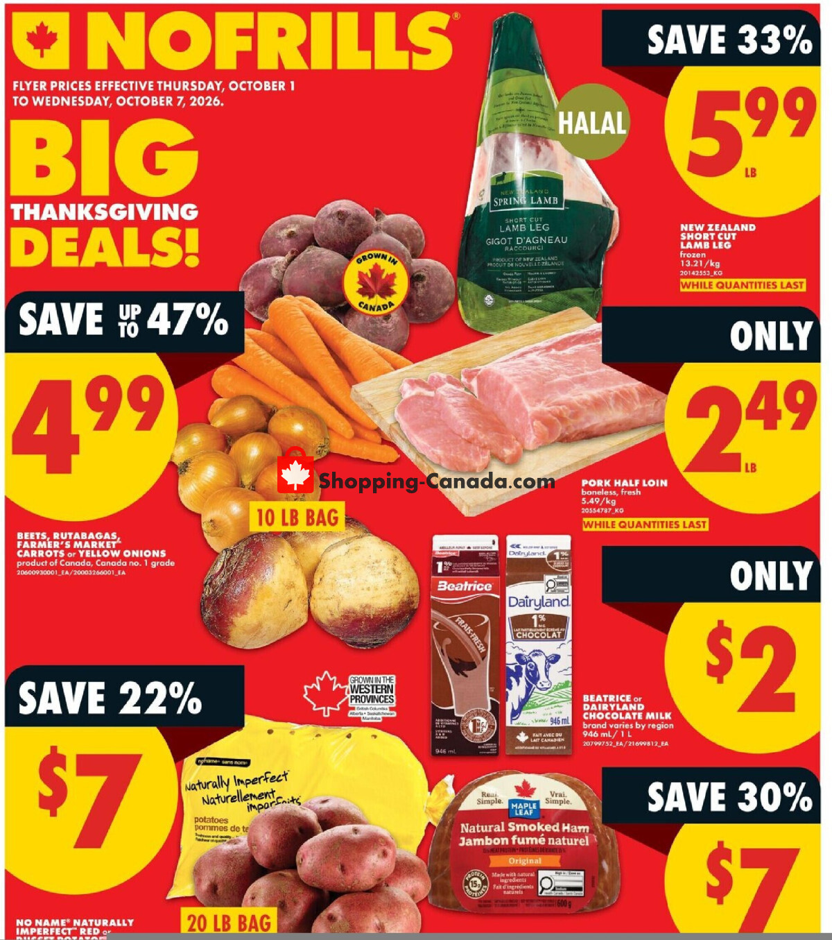 No Frills flyer from Thursday October 1, 2026 to Wednesday October 7, 2026 - page 1