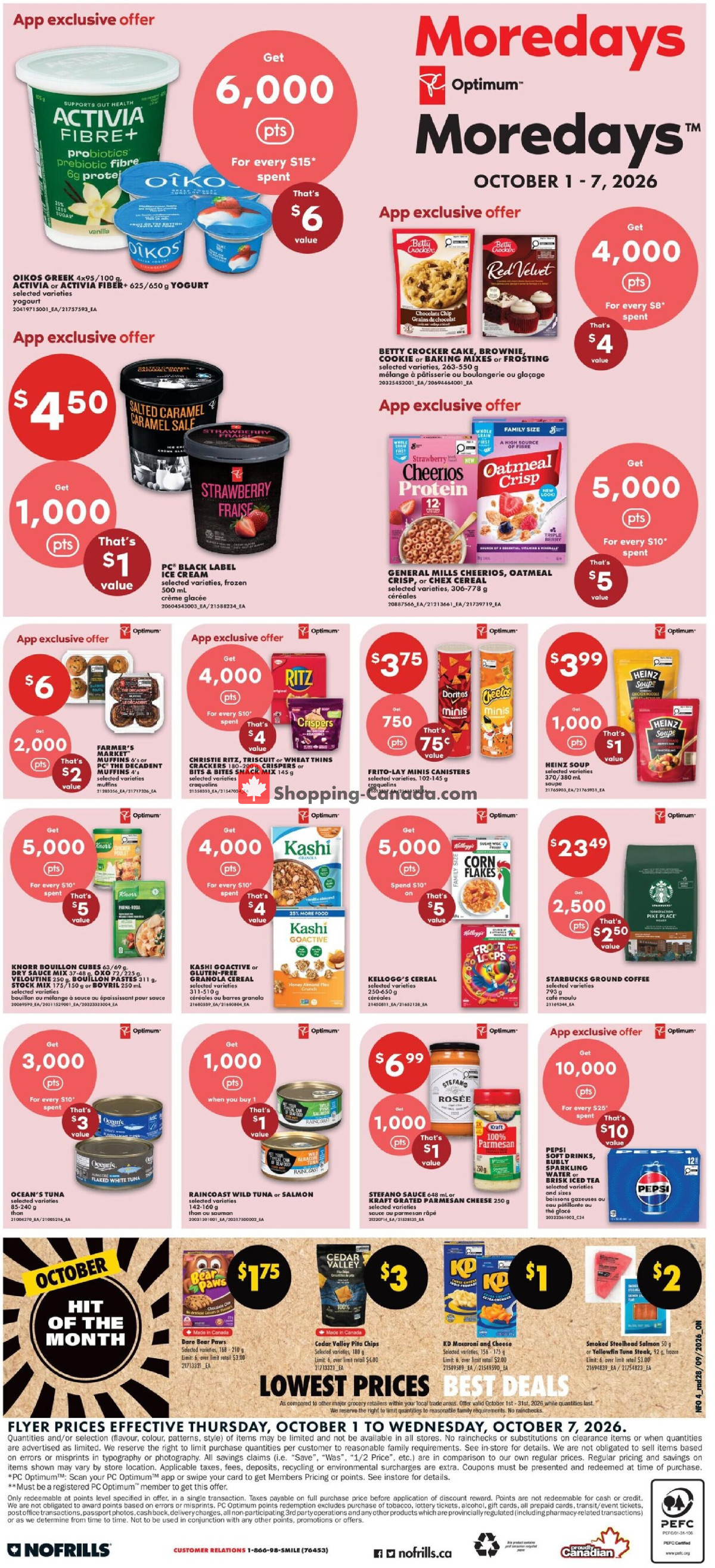 No Frills flyer from Thursday October 1, 2026 to Wednesday October 7, 2026 - page 24