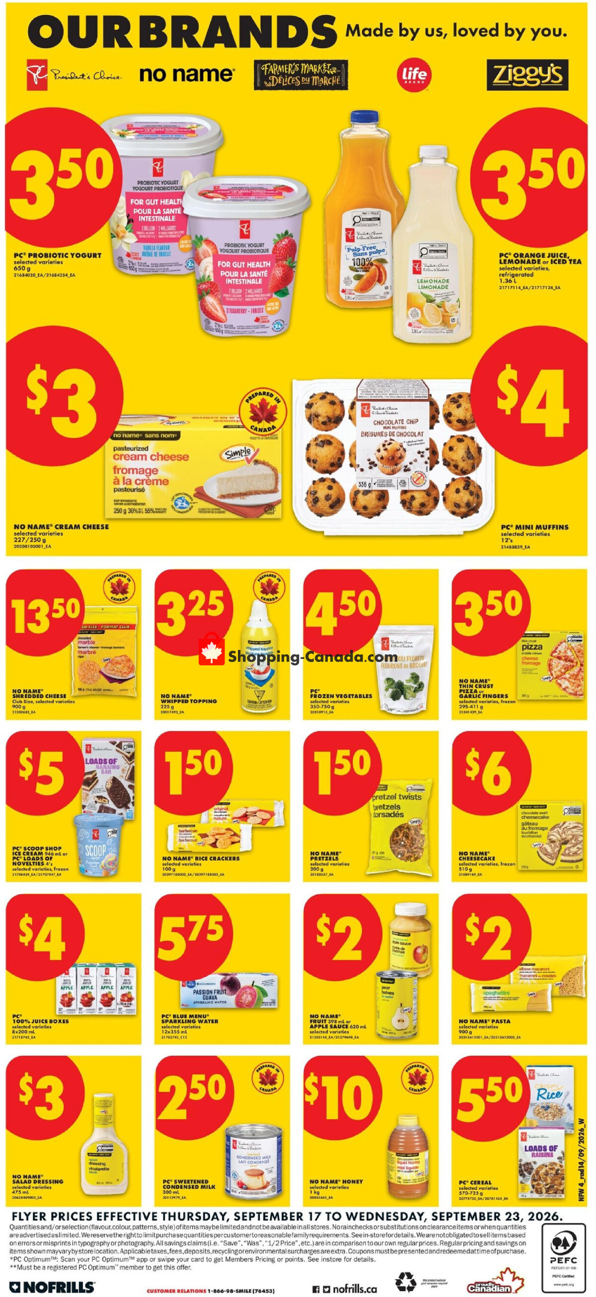 No Frills flyer from Thursday September 17, 2026 to Wednesday September 23, 2026 - page 16