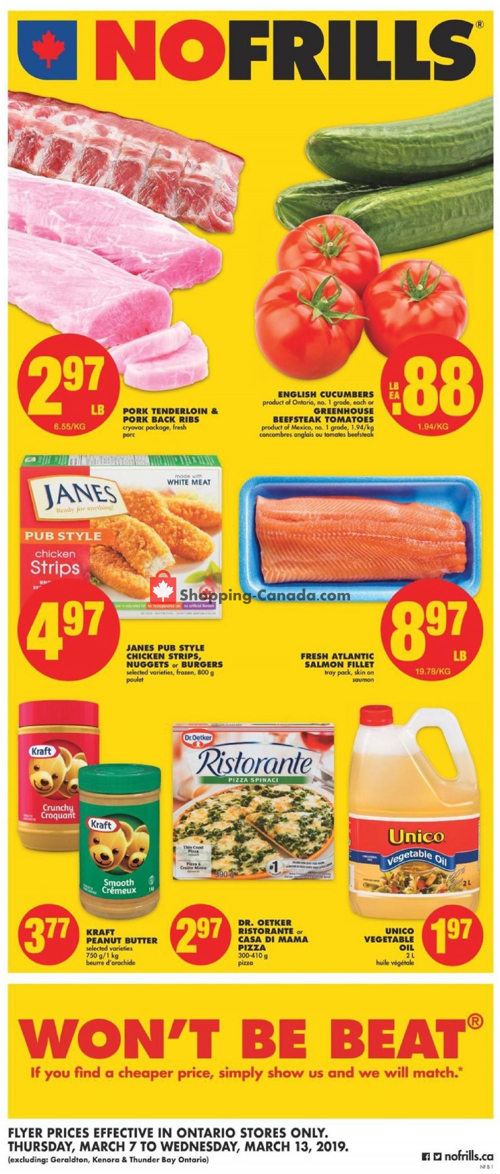 No Frills flyer from Thursday March 7, 2019 to Wednesday March 13, 2019 - page 1
