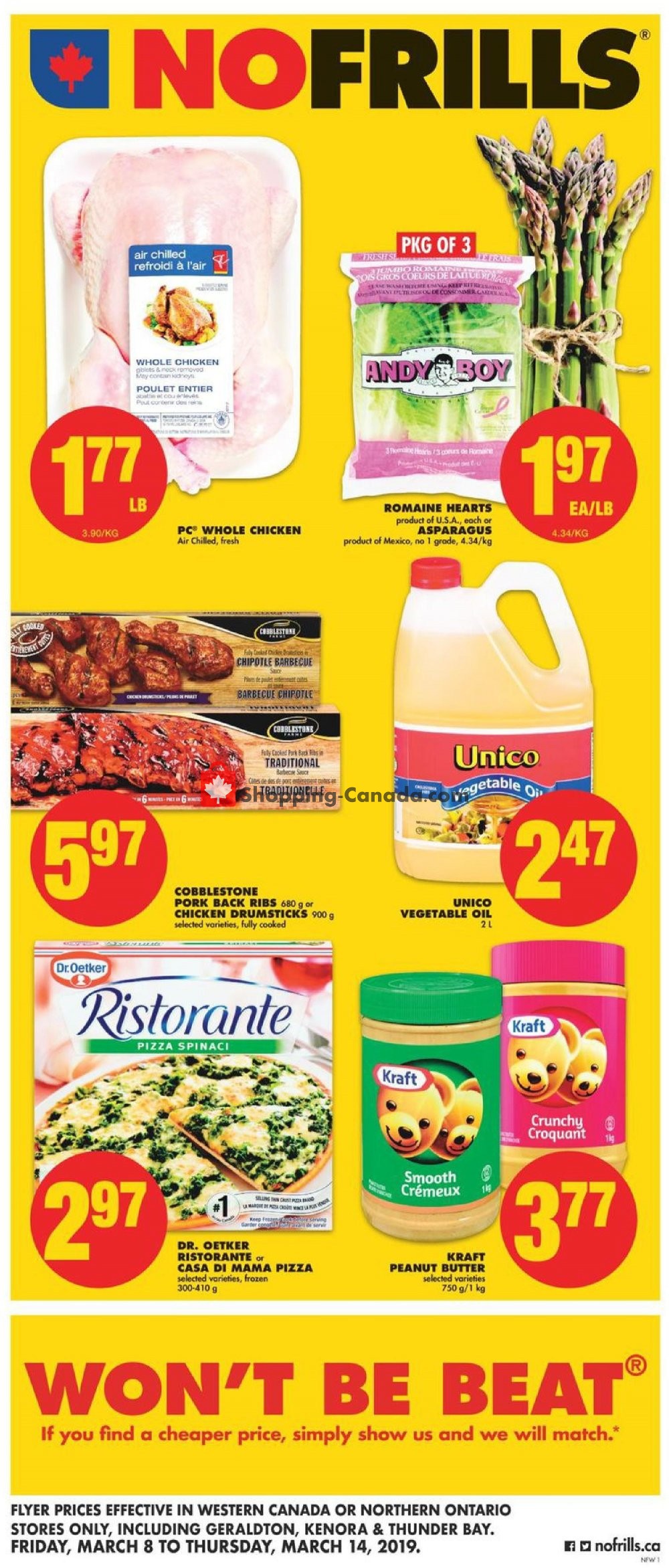 No Frills flyer from Friday March 8, 2019 to Thursday March 14, 2019 - page 1