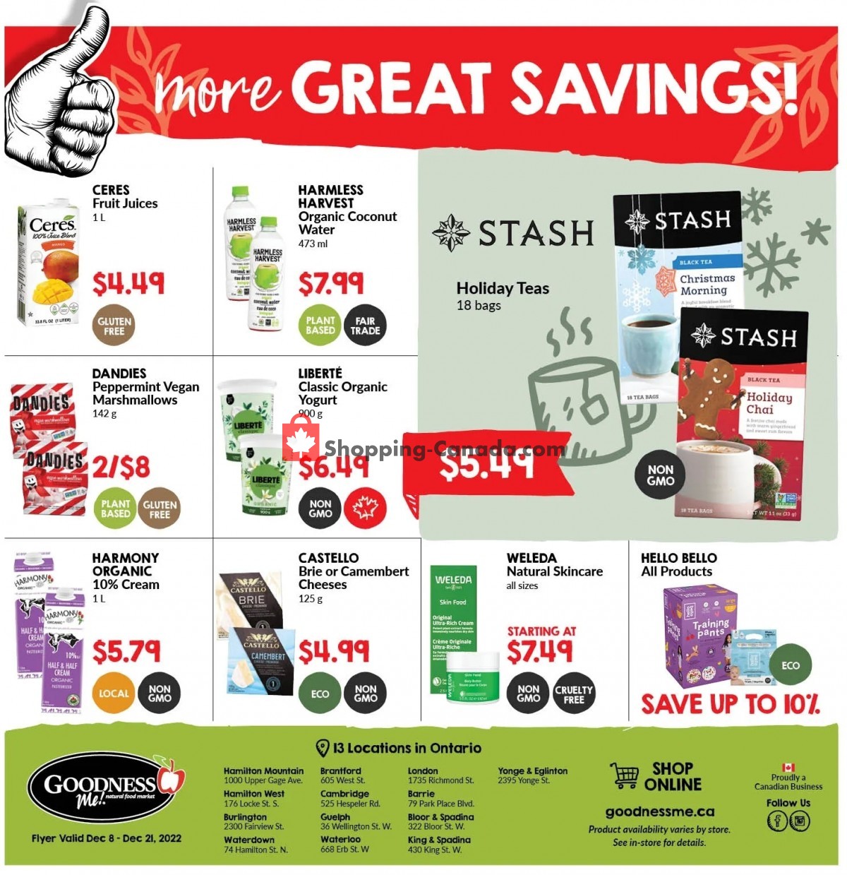 Noah's Natural Foods flyer from Thursday December 8, 2022 to Wednesday December 21, 2022 - page 17