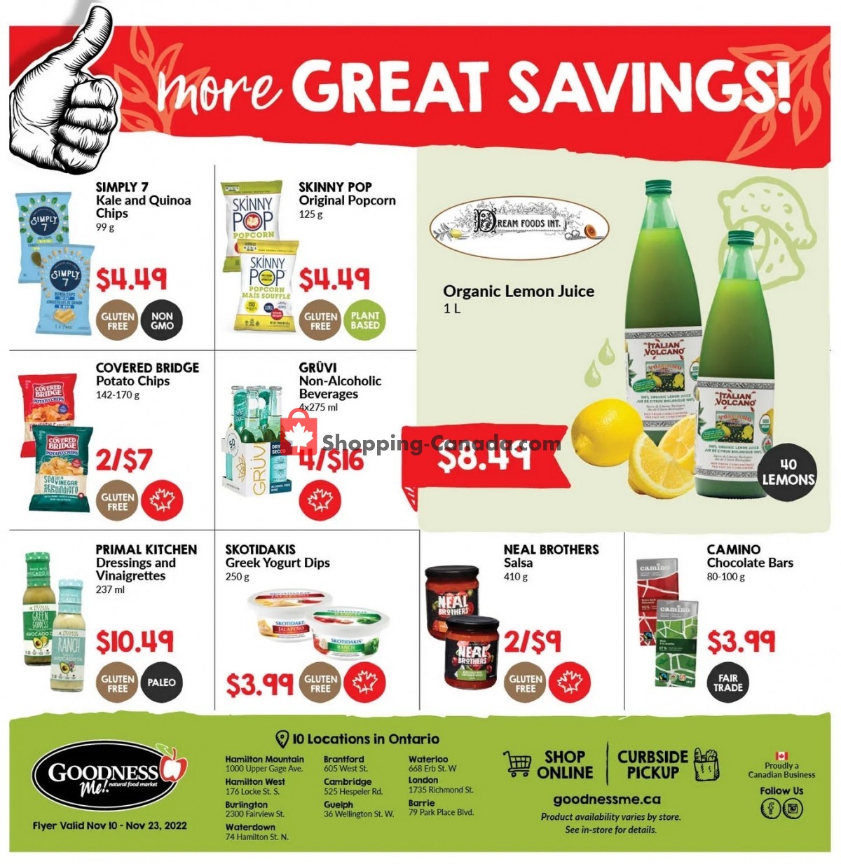 Noah's Natural Foods flyer from Thursday November 10, 2022 to Wednesday November 23, 2022 - page 12