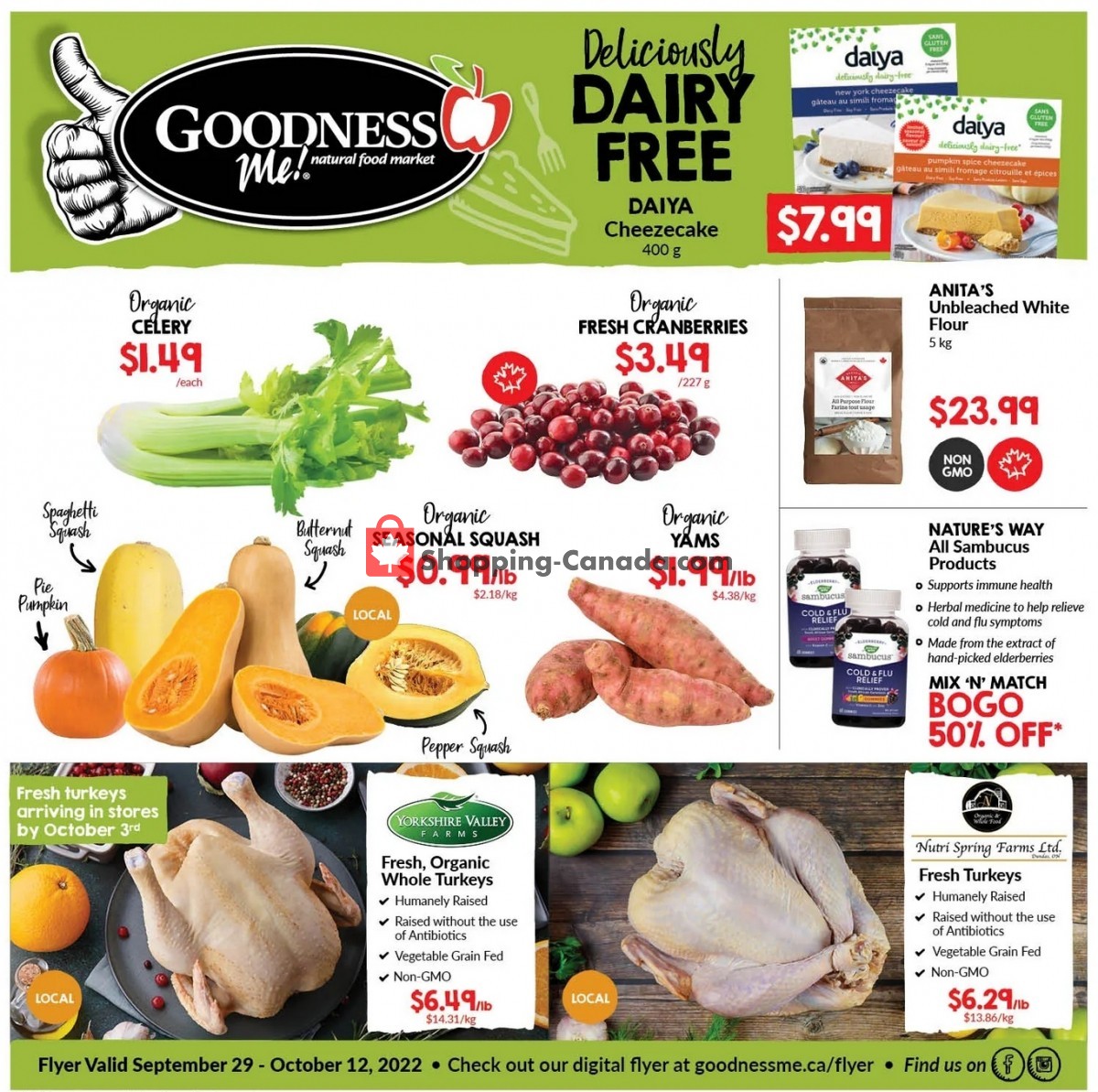 Noah's Natural Foods Canada, flyer (Special Offer) September 29