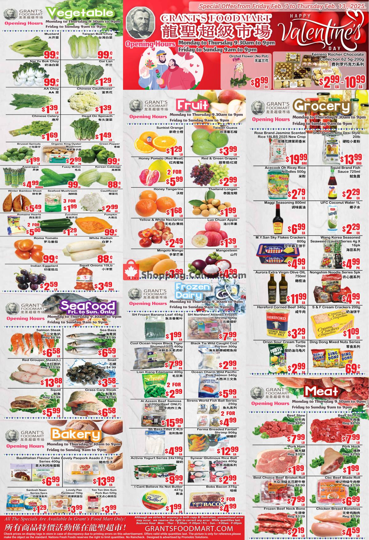 Oceans Fresh Food Market flyer from Tuesday February 10, 2026 to Saturday February 14, 2026 - page 1