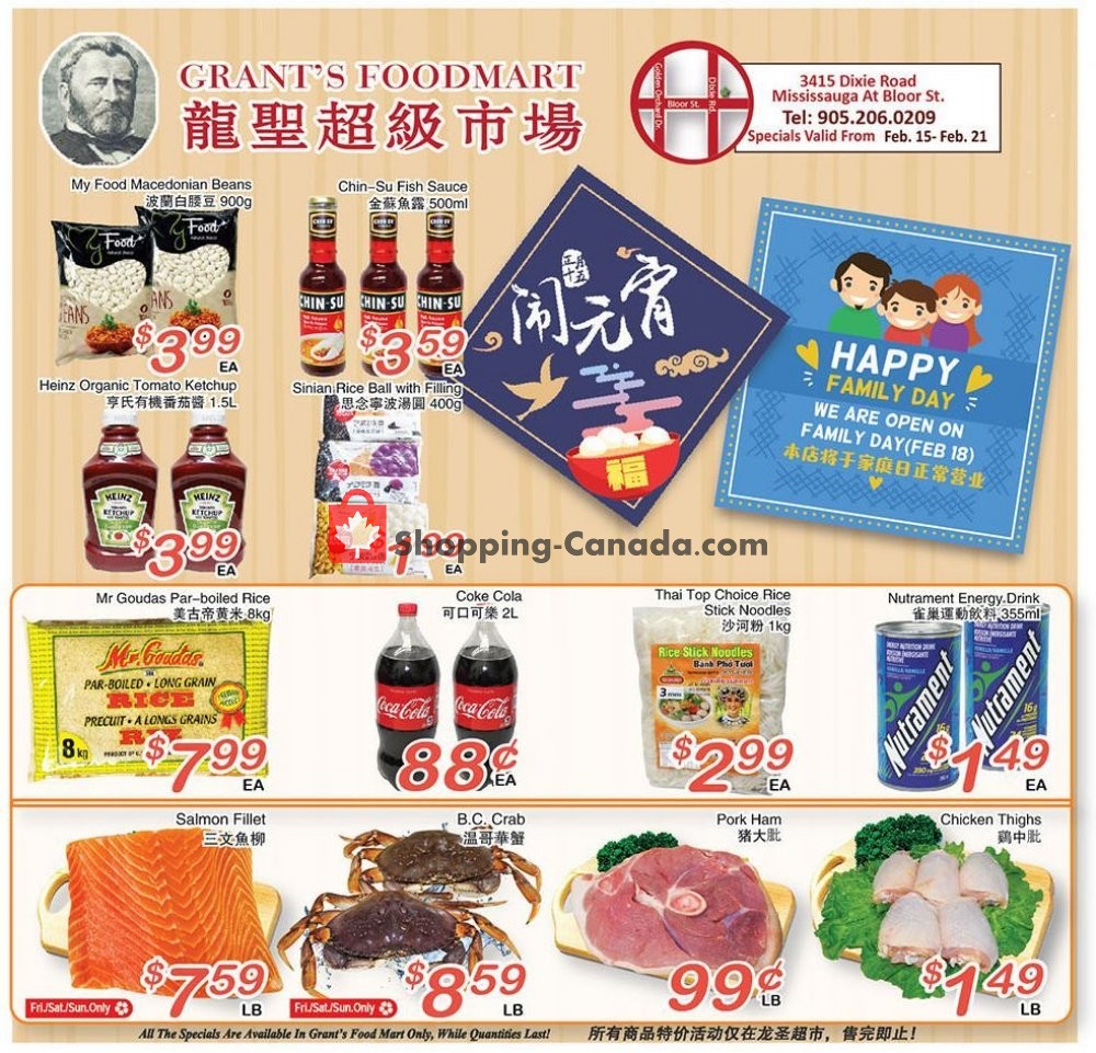 Oceans Fresh Food Market flyer from Friday February 15, 2019 to Thursday February 21, 2019 - page 1