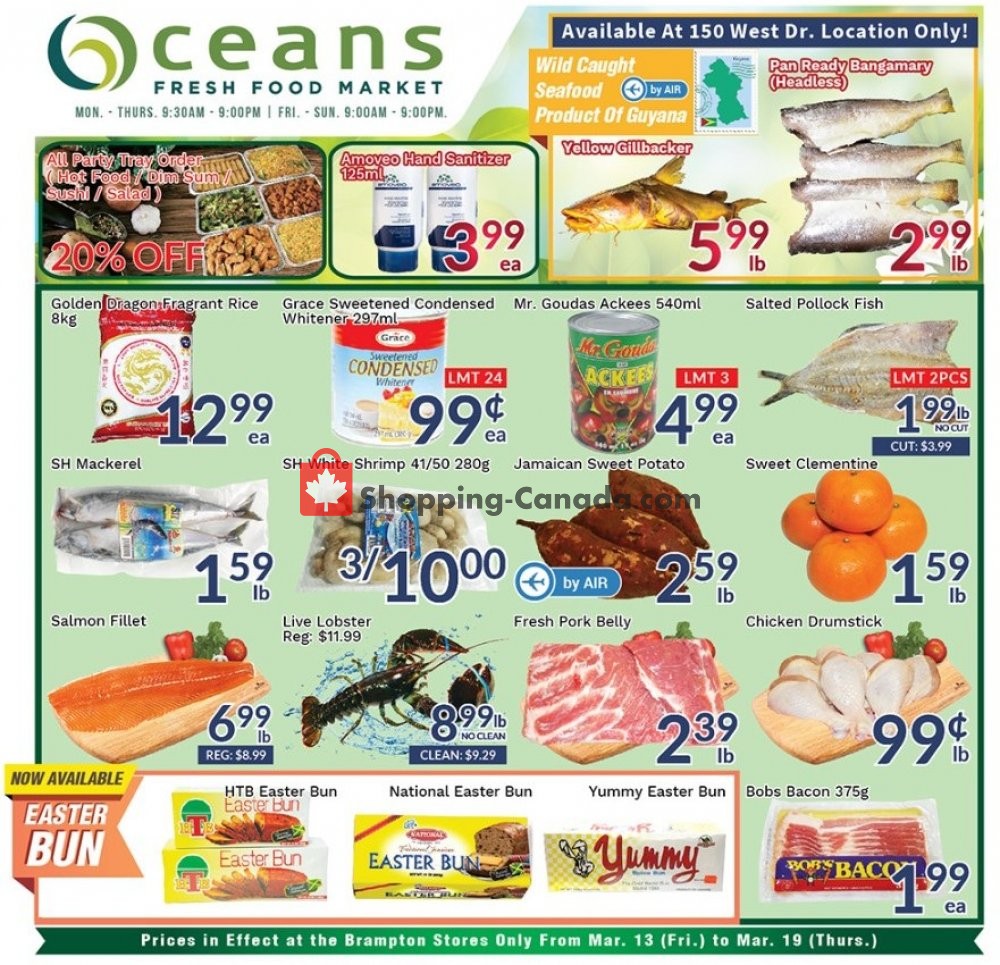 Oceans Fresh Food Market Canada, flyer (Special Offer Brampton, ON