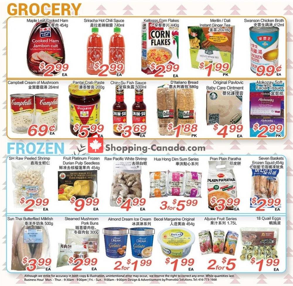 Oceans Fresh Food Market flyer from Friday November 22, 2019 to Thursday November 28, 2019 - page 3