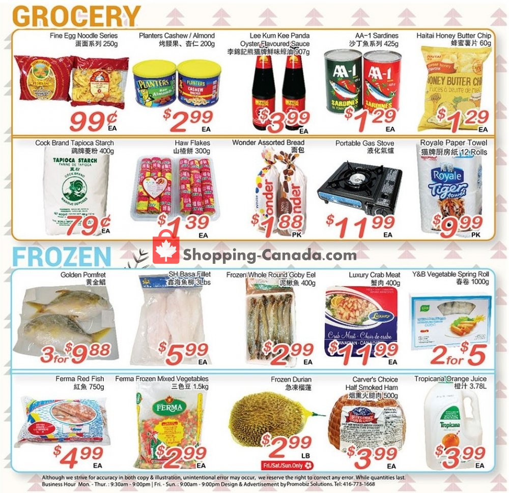 Oceans Fresh Food Market flyer from Friday November 8, 2019 to Thursday November 14, 2019 - page 3
