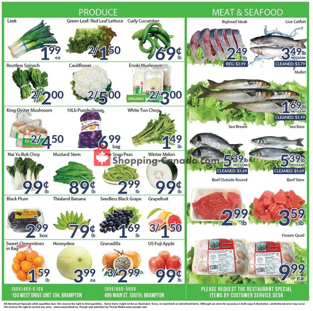Oceans Fresh Food Market flyer from Friday August 9, 2019 to Thursday August 15, 2019 - page 2