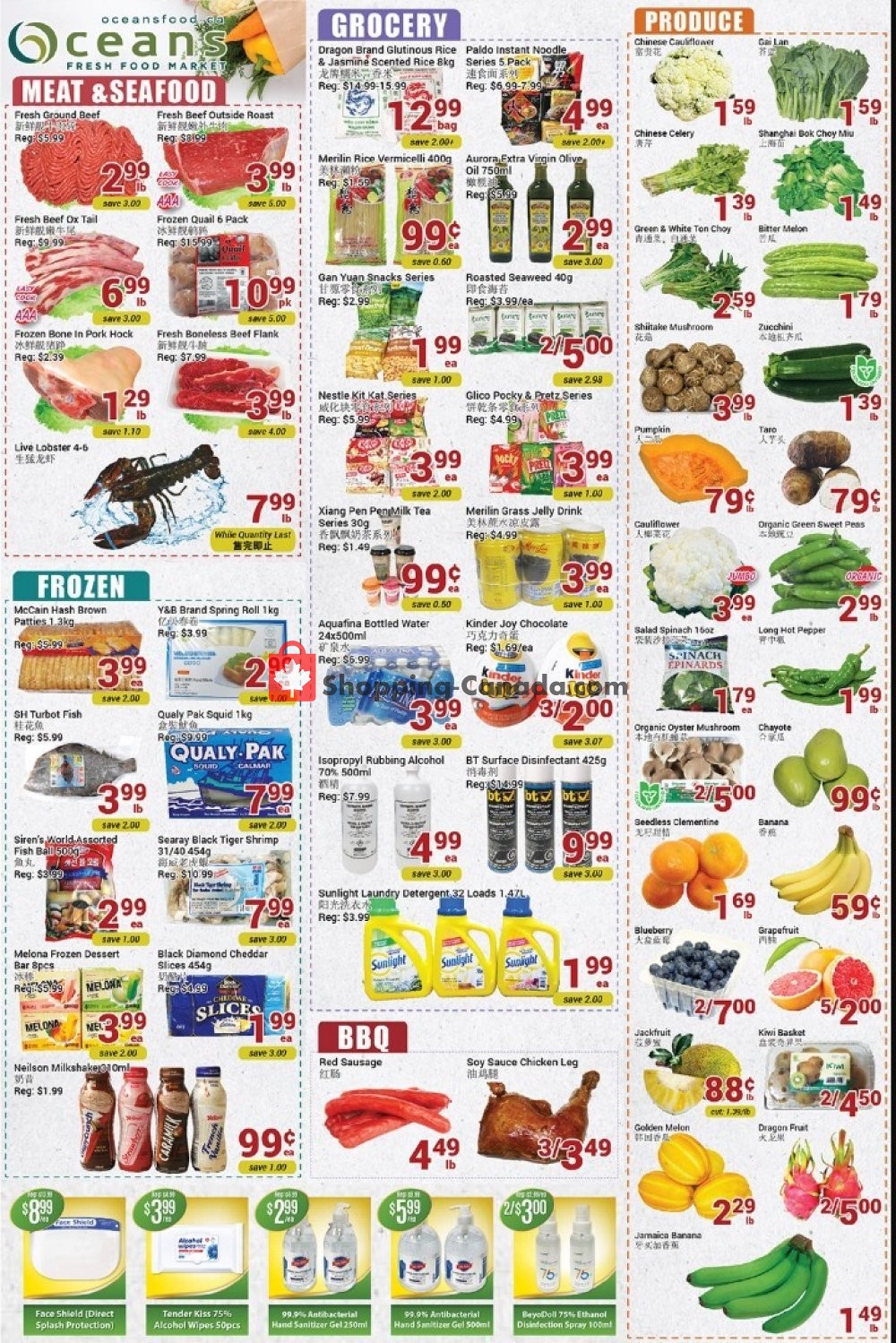 Oceans Fresh Food Market flyer from Friday July 3, 2020 to Thursday July 9, 2020 - page 1