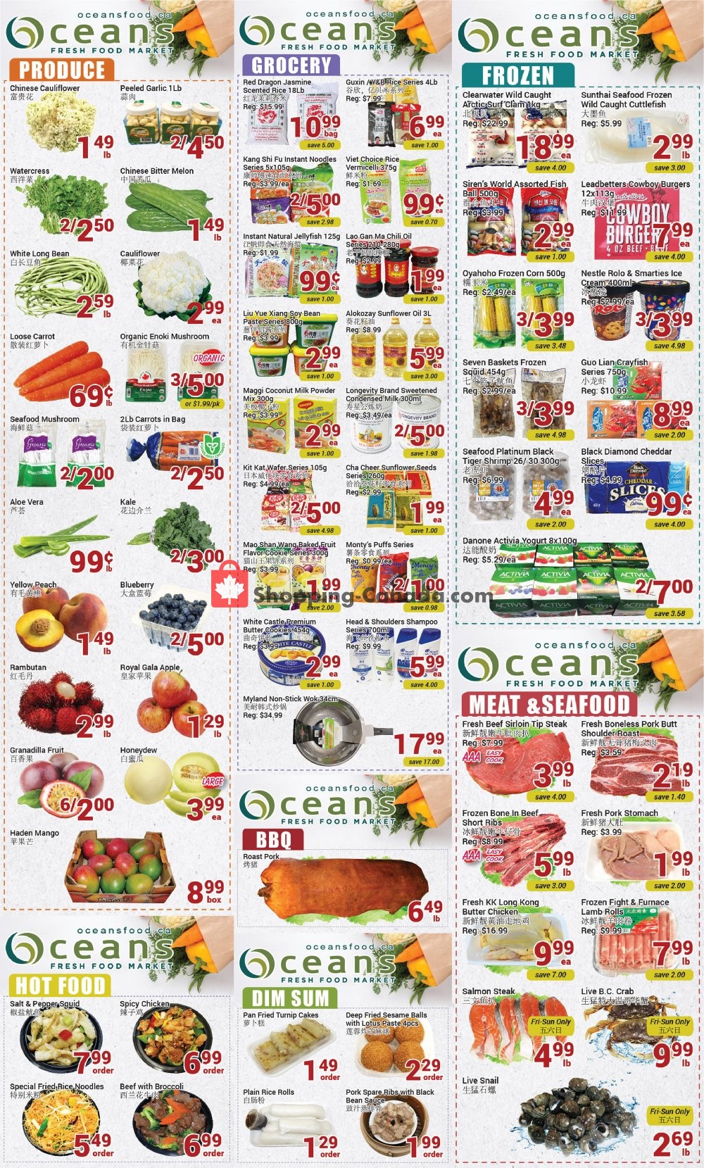 Oceans Fresh Food Market flyer from Friday August 7, 2020 to Thursday August 13, 2020 - page 1
