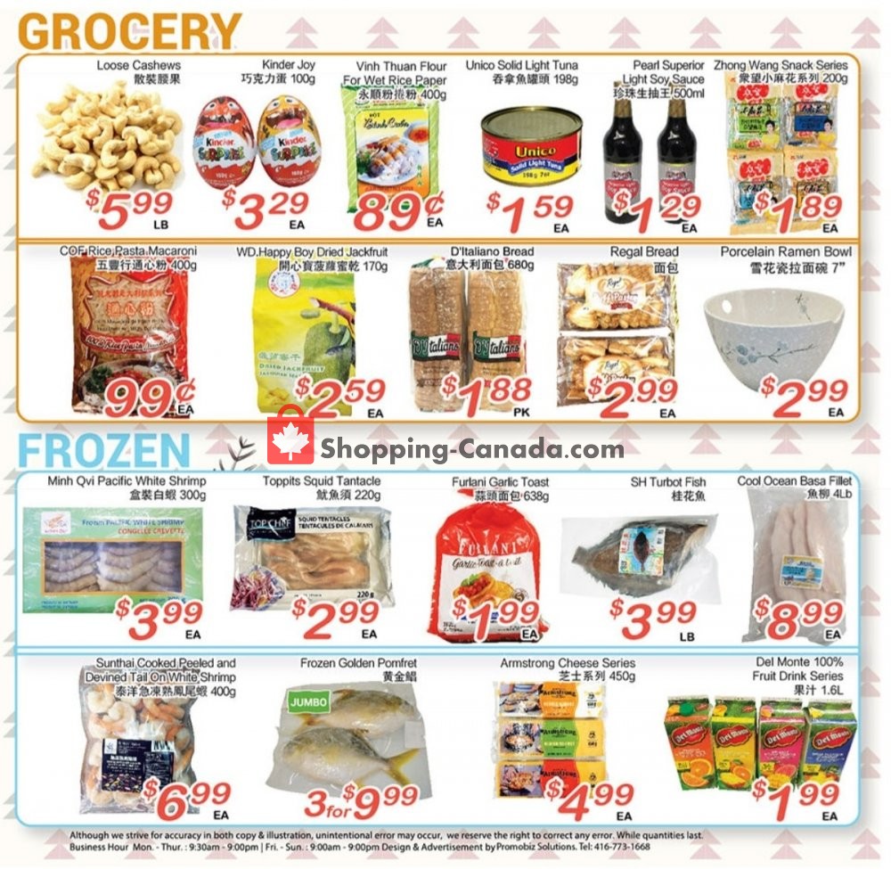 Oceans Fresh Food Market flyer from Friday November 29, 2019 to Thursday December 5, 2019 - page 3