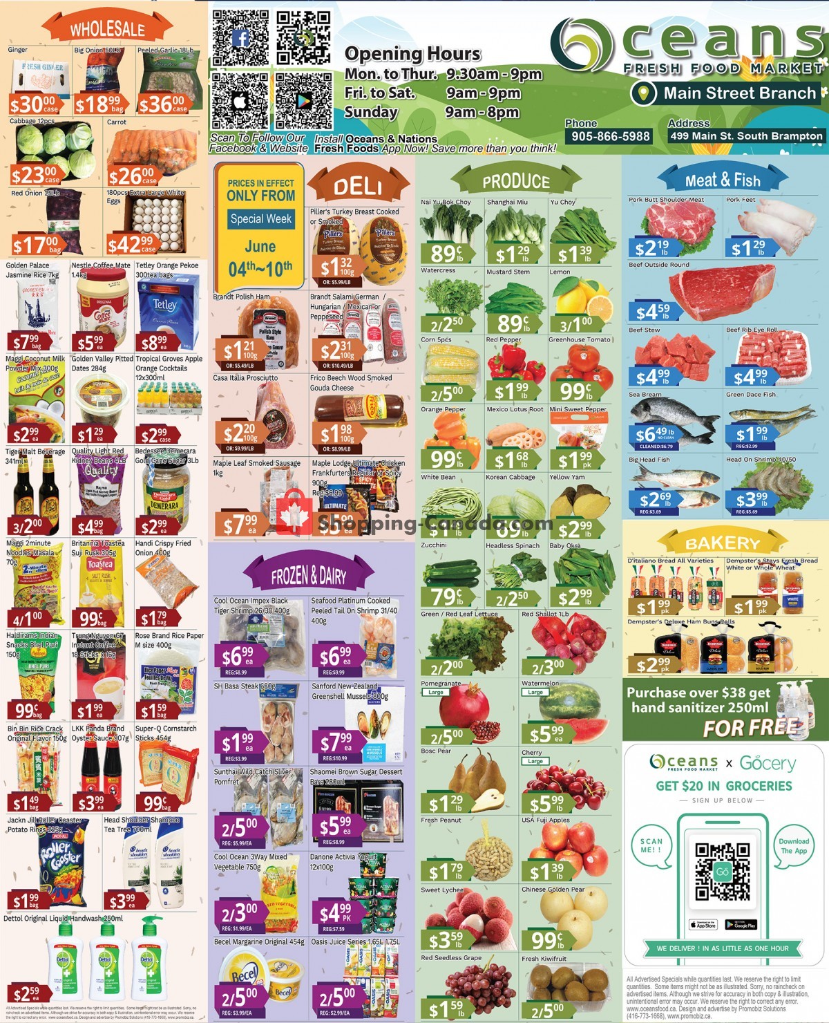 Oceans Fresh Food Market flyer from Friday June 4, 2021 to Thursday June 10, 2021 - page 1