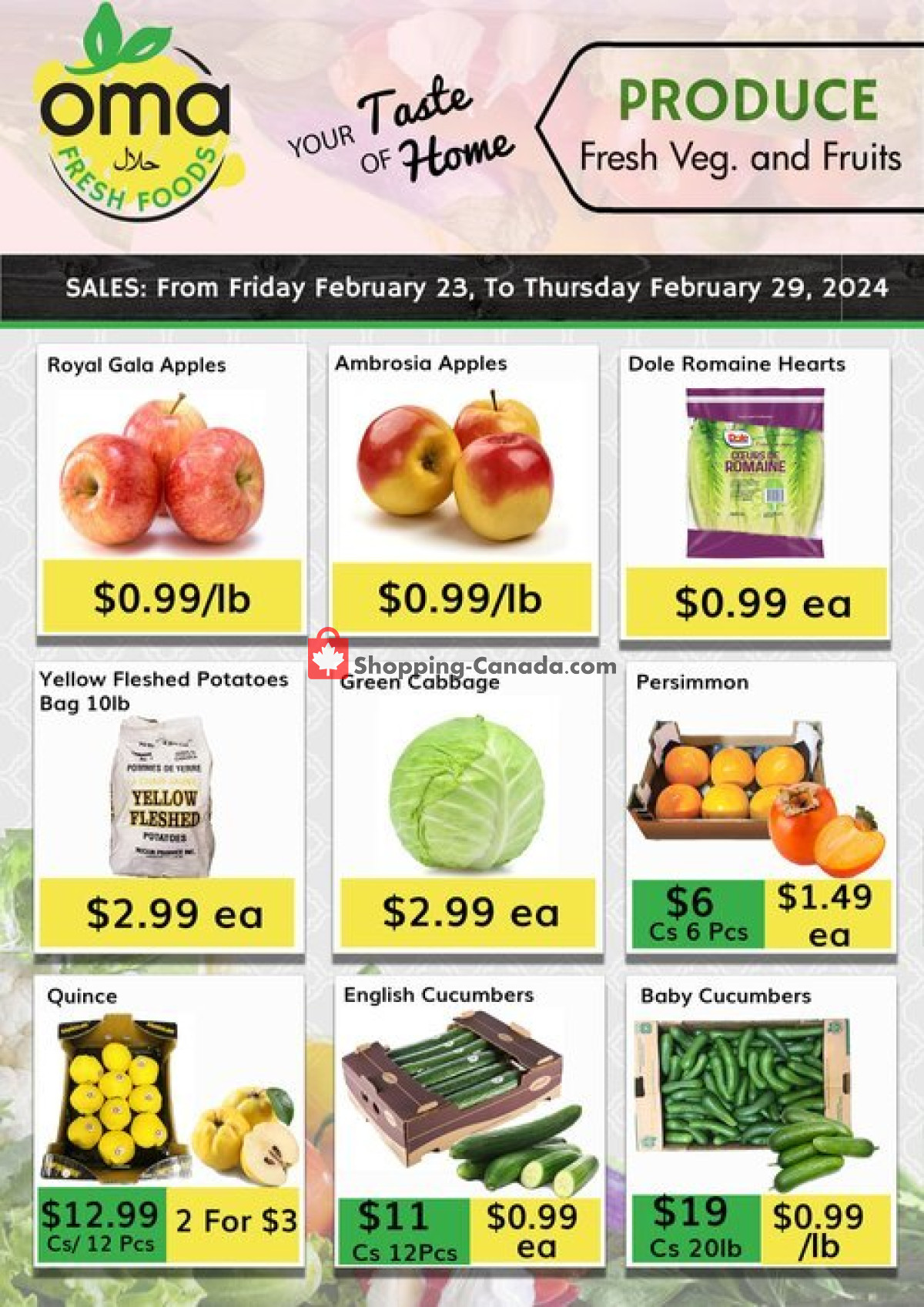 Oma fresh foods flyer from Friday February 23, 2024 to Thursday February 29, 2024 - page 7
