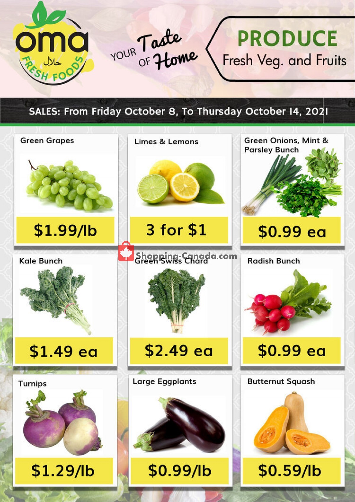Oma fresh foods flyer from Friday October 8, 2021 to Thursday October 14, 2021 - page 8