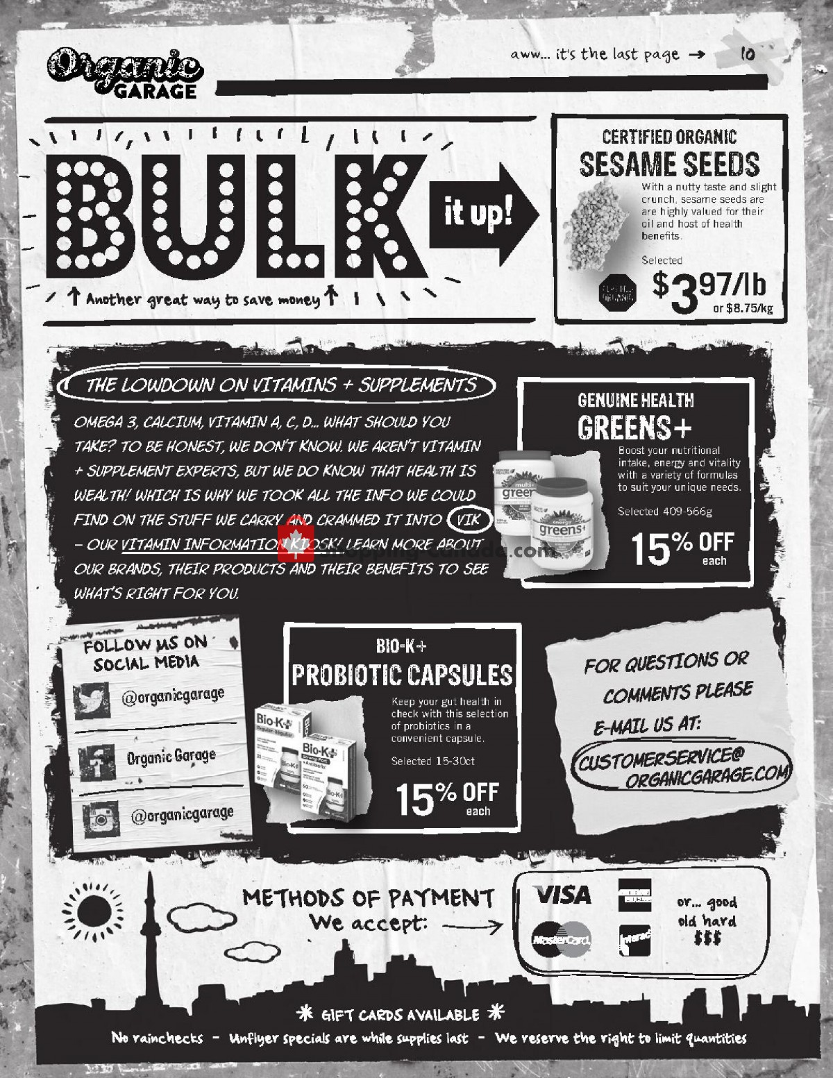 Organic Garage flyer from Wednesday March 31, 2021 to Wednesday April 14, 2021 - page 10