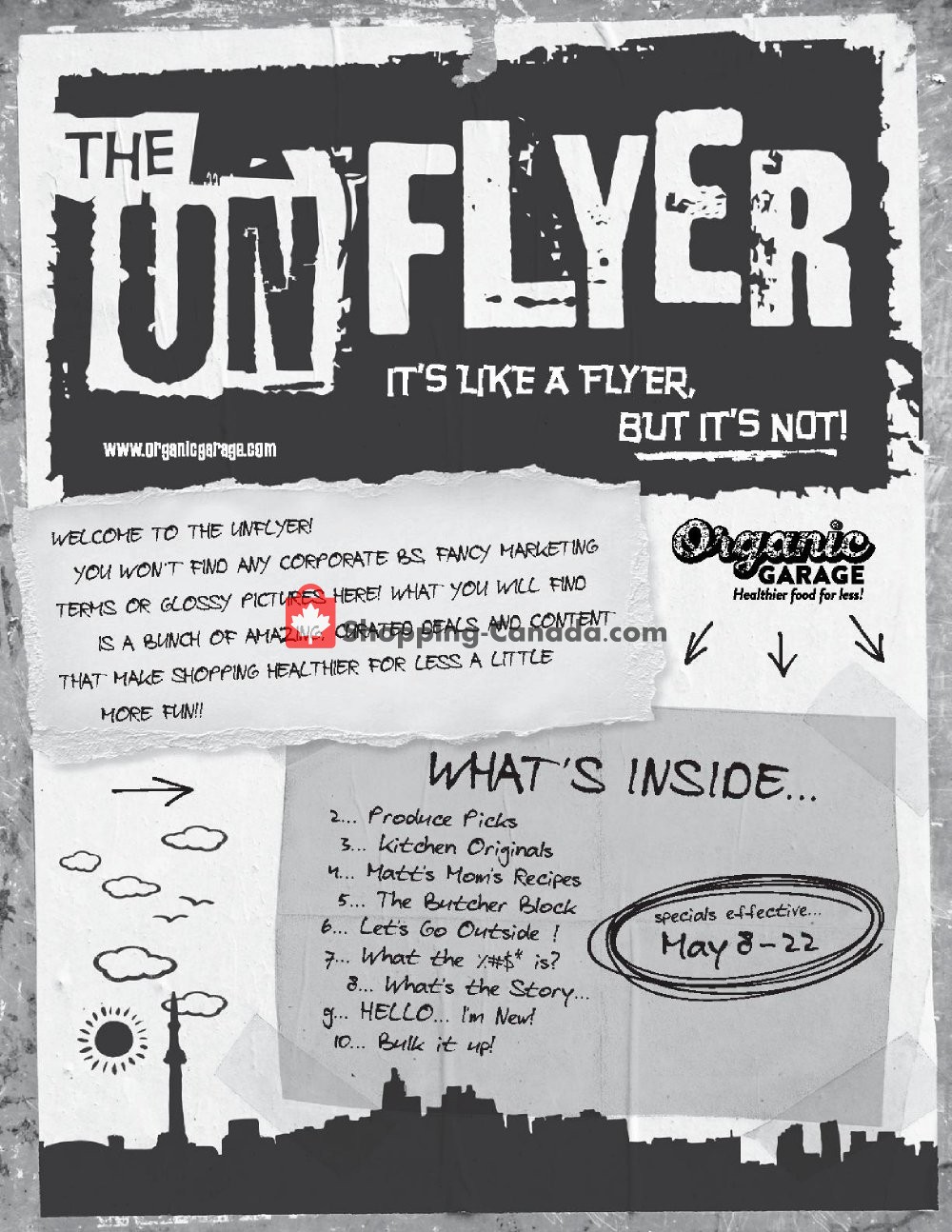 Organic Garage flyer from Wednesday May 8, 2019 to Wednesday May 22, 2019 - page 1