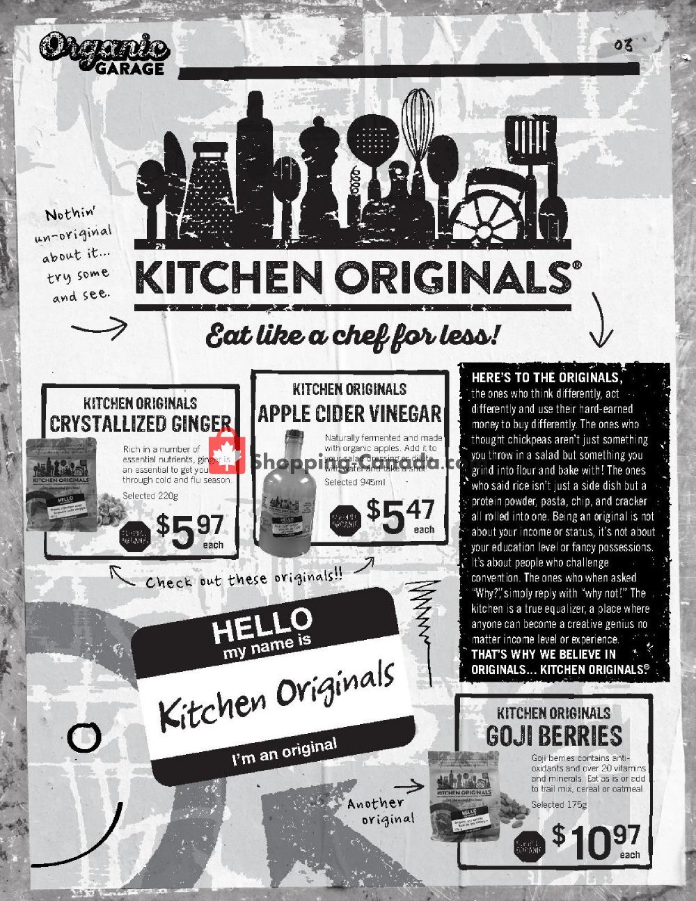 Organic Garage flyer from Wednesday November 6, 2019 to Wednesday November 20, 2019 - page 3