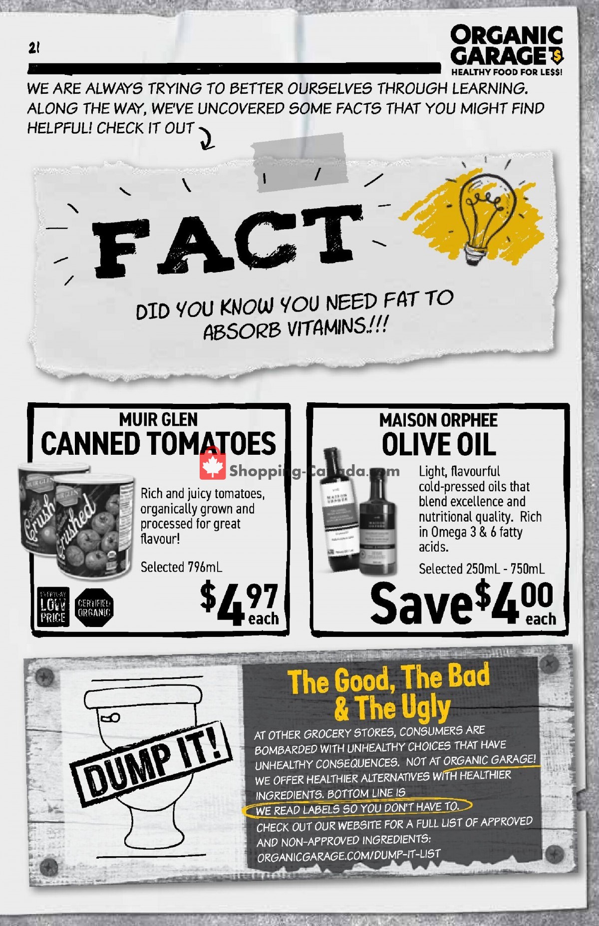 Organic Garage flyer from Wednesday September 27, 2023 to Wednesday October 11, 2023 - page 21