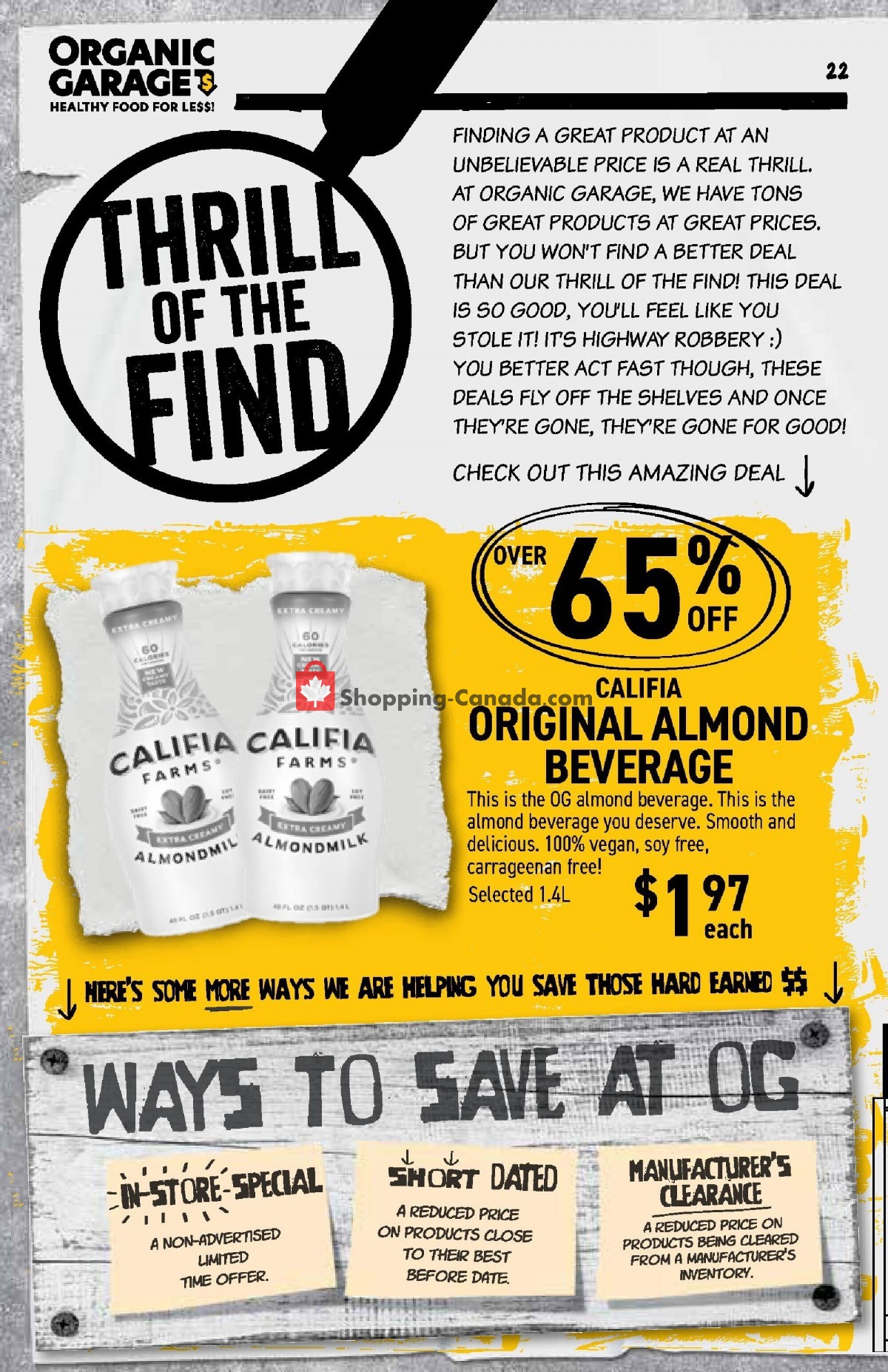 Organic Garage flyer from Wednesday September 27, 2023 to Wednesday October 11, 2023 - page 22