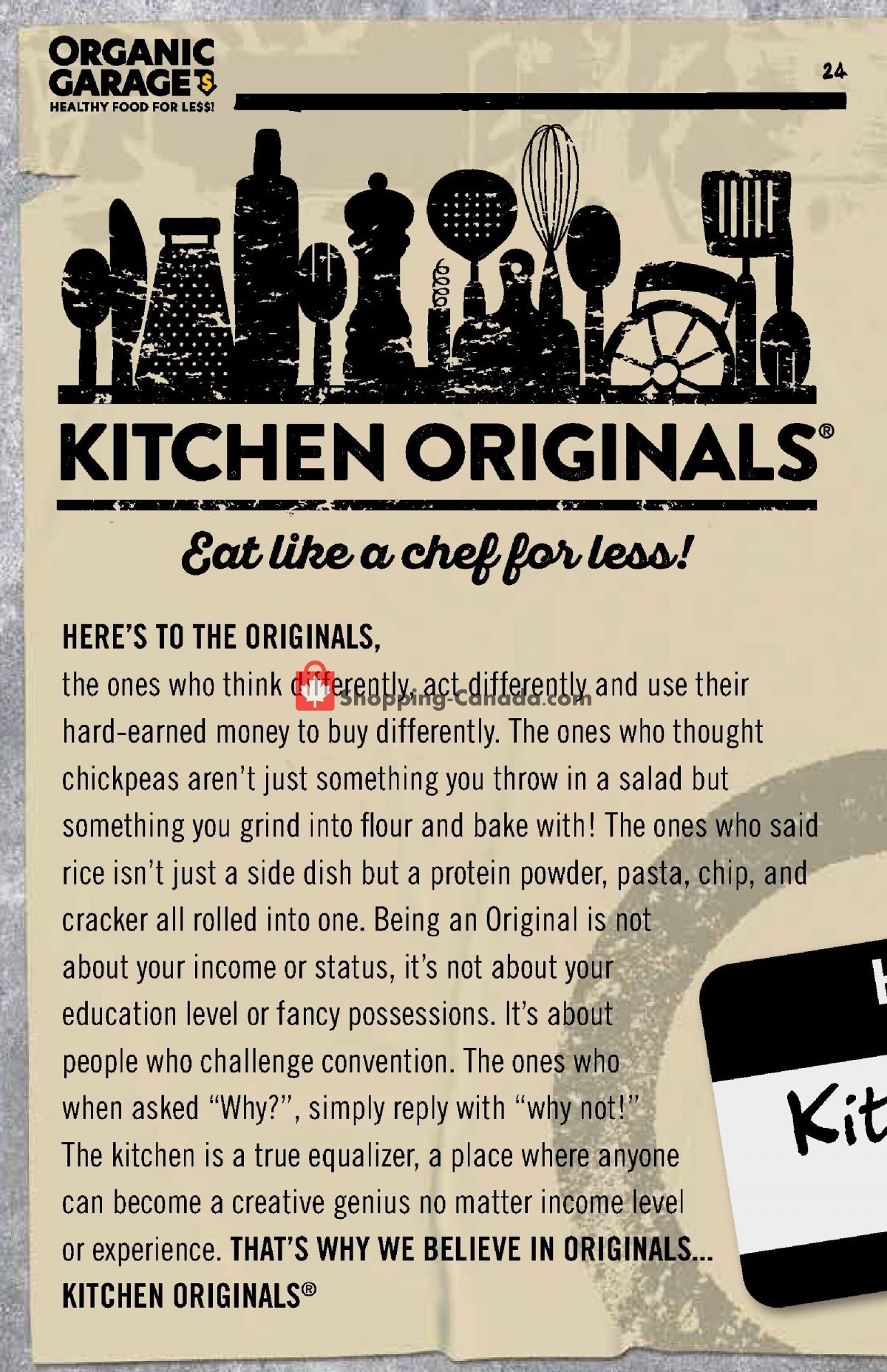 Organic Garage flyer from Wednesday September 27, 2023 to Wednesday October 11, 2023 - page 24