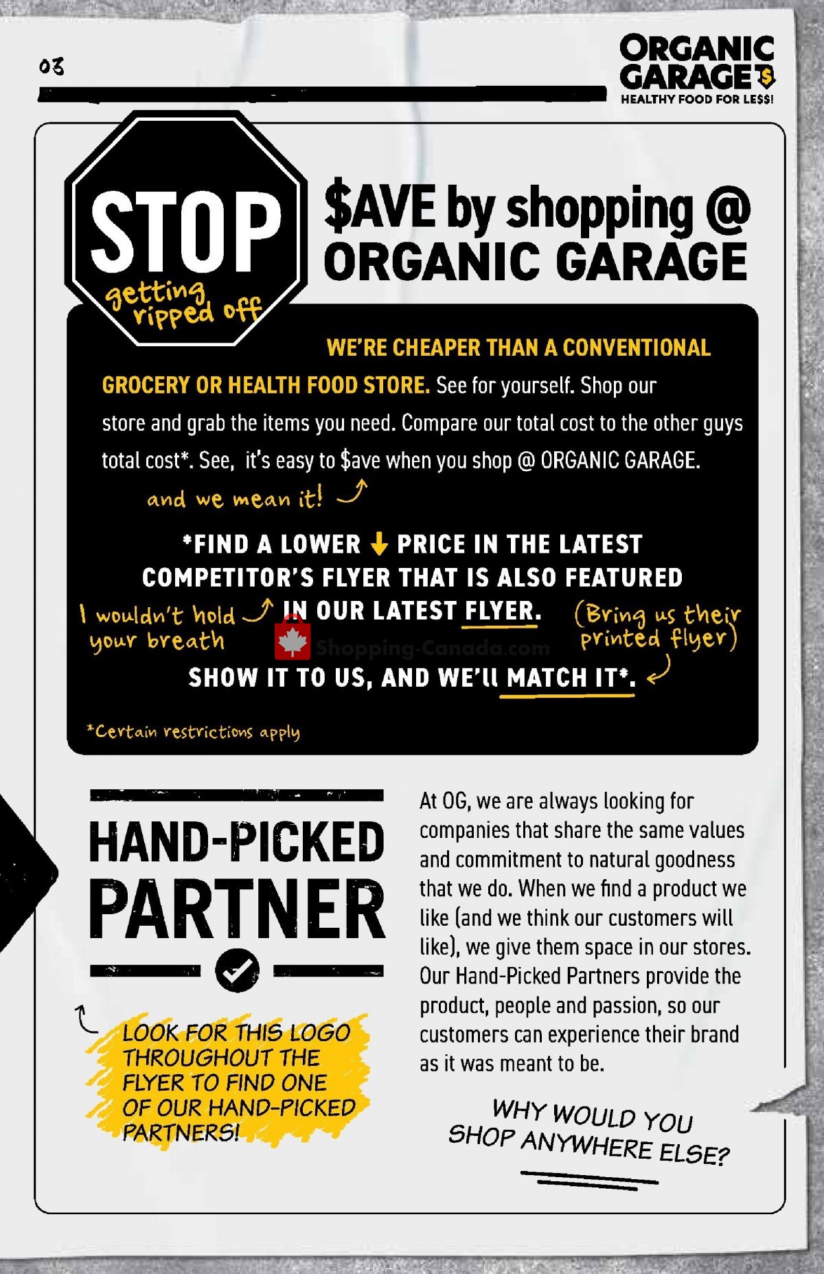 Organic Garage flyer from Wednesday September 27, 2023 to Wednesday October 11, 2023 - page 3