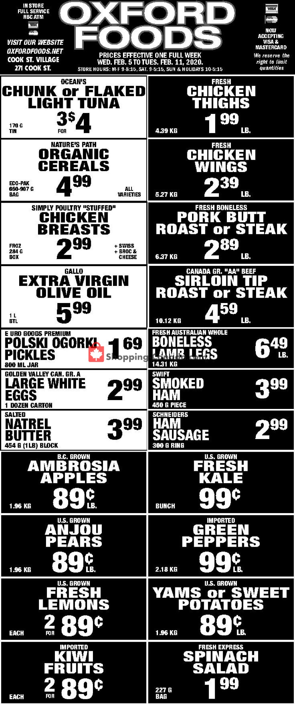 Oxford Foods flyer from Wednesday February 5, 2020 to Tuesday February 11, 2020 - page 1