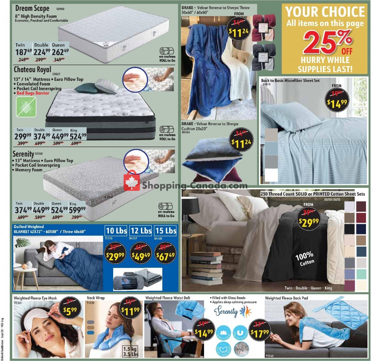 Oxford Mills Bedding & Towels flyer from Wednesday September 20, 2023 to Tuesday October 17, 2023 - page 3