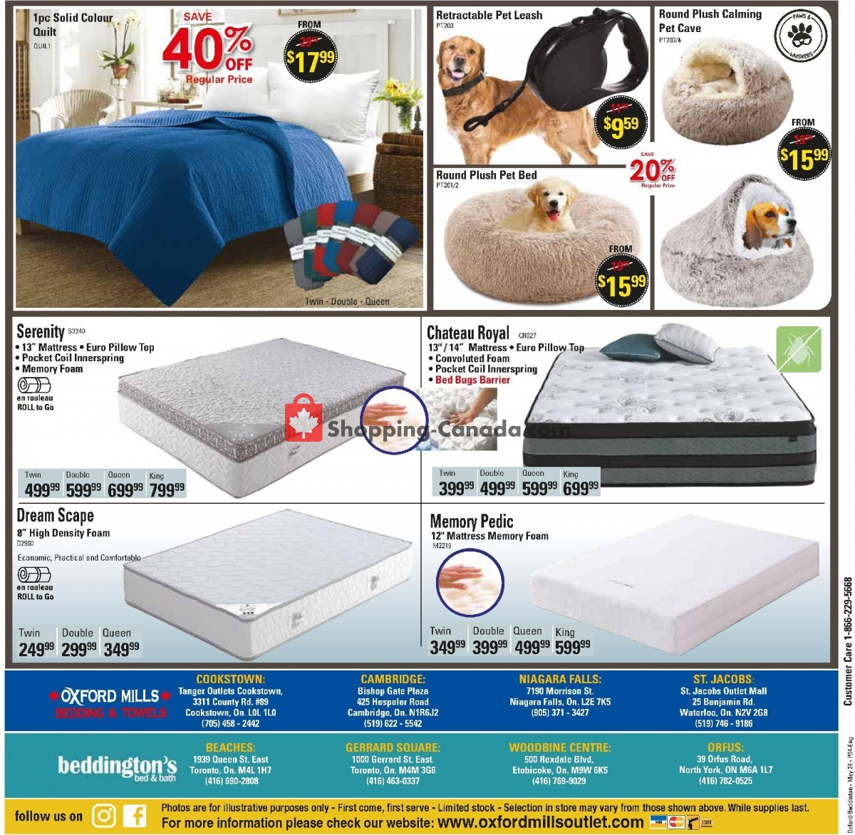 Oxford Mills Bedding & Towels flyer from Wednesday May 24, 2023 to Tuesday June 27, 2023 - page 4